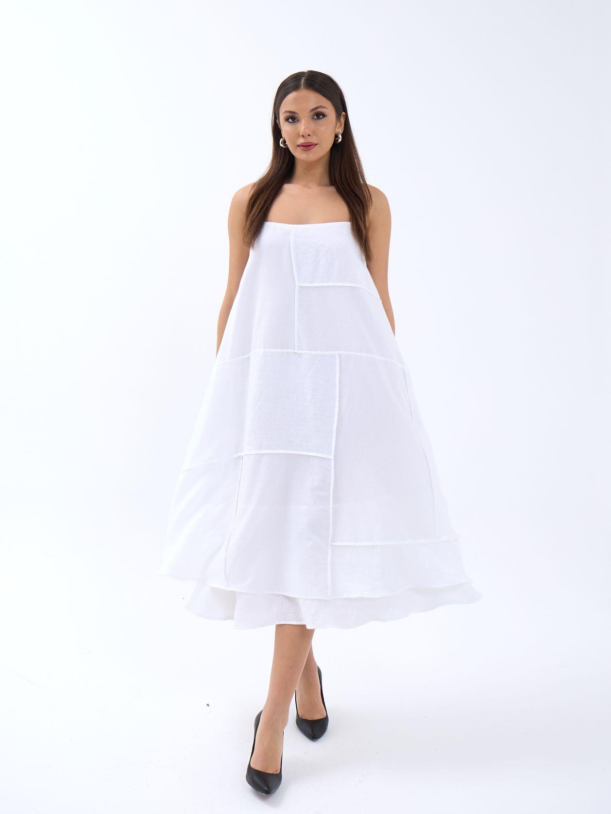 Dress - White - Brand: Fame - Women & Kids, Baby Clothes Wholesale - TheBS Women