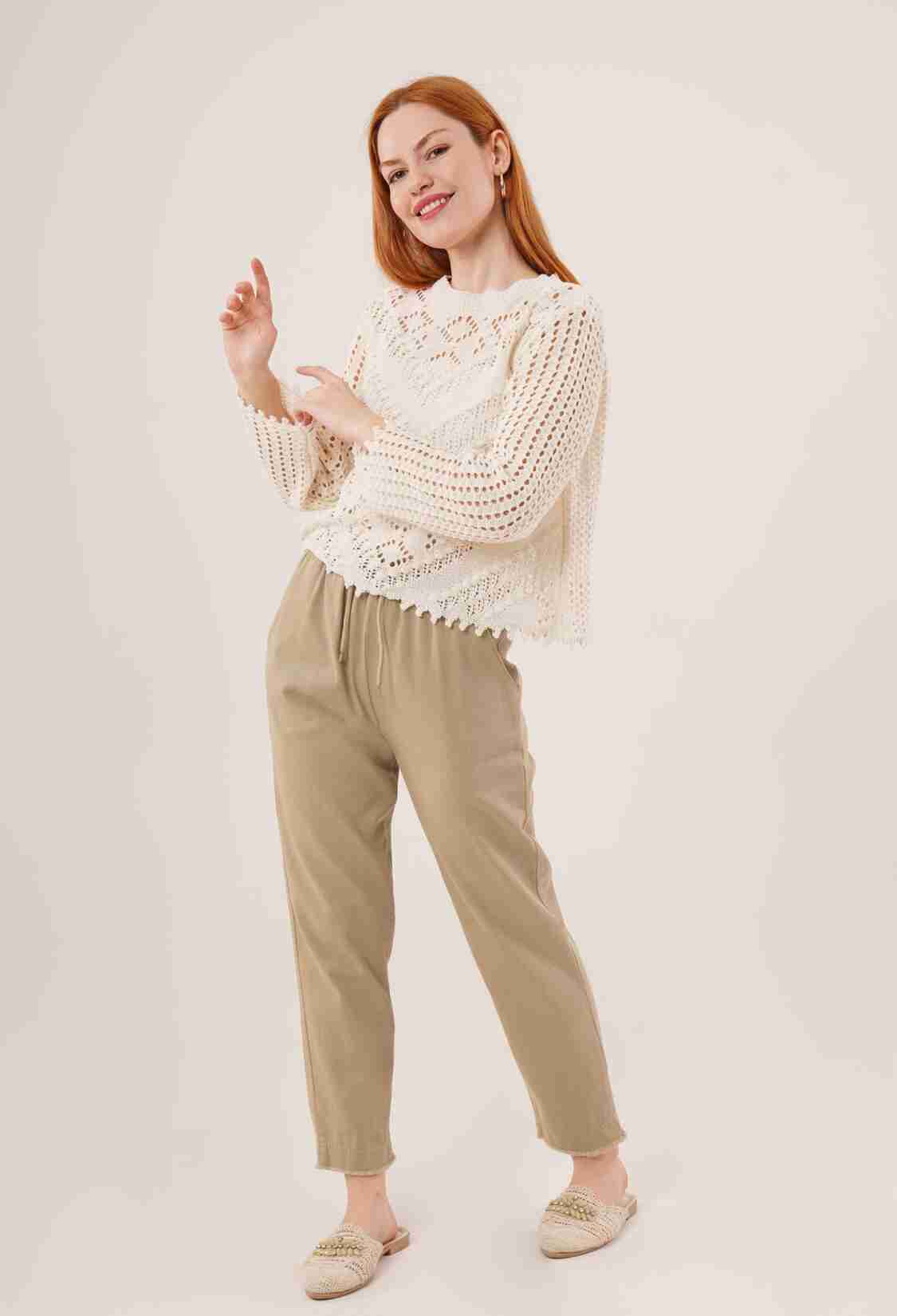 Openwork Perforated Pattern Wholesale SeasonalSweater - Brand: Lustrin - Women & Kids, Baby Clothes Wholesale - TheBS Women