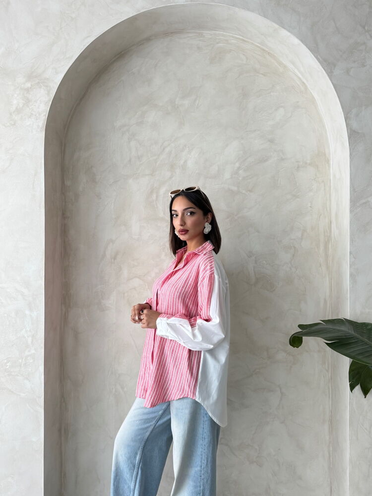 Striped Linen Shirt – Multicolor – Brand: Topshow – Women & Kids, Baby Clothes Wholesale – TheBS Women