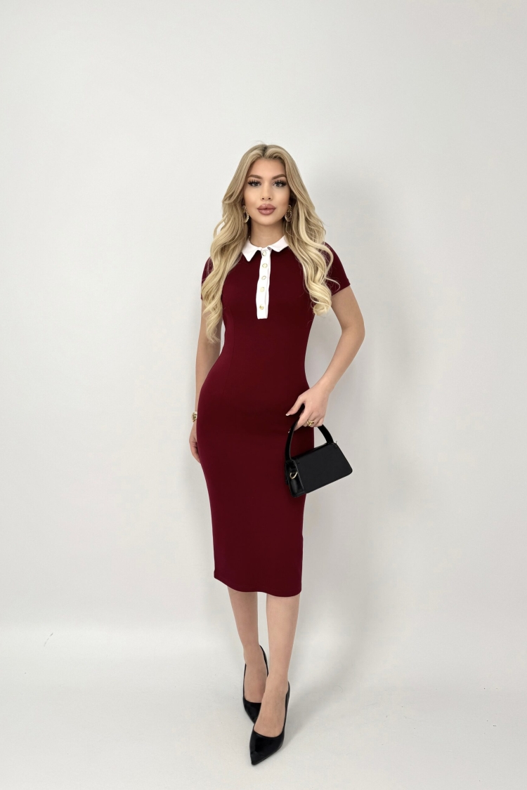 Polo Neck Dress - Brand: Miss Janell - Women & Kids, Baby Clothes Wholesale - TheBS Women