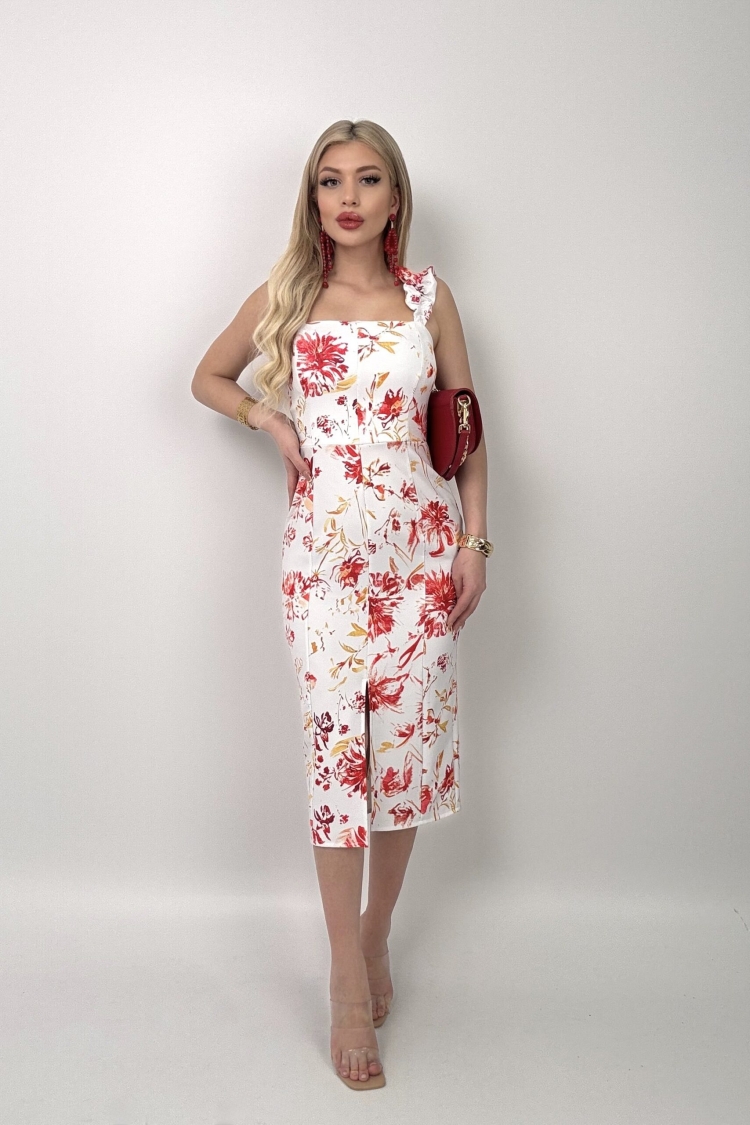 Digital Printed Balloon Strap Strapless Dress - Brand: Miss Janell - Women & Kids, Baby Clothes Wholesale - TheBS Women