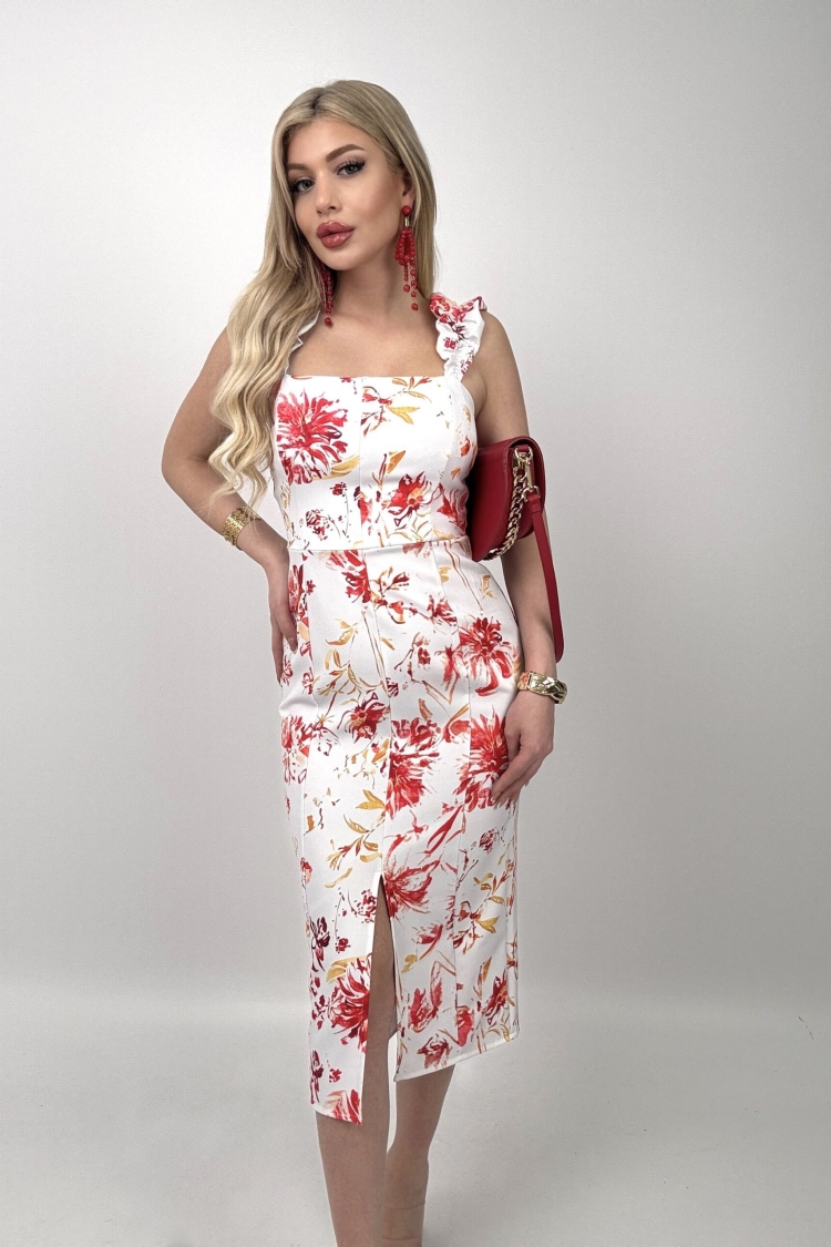 Digital Printed Balloon Strap Strapless Dress - Brand: Miss Janell - Women & Kids, Baby Clothes Wholesale - TheBS Women