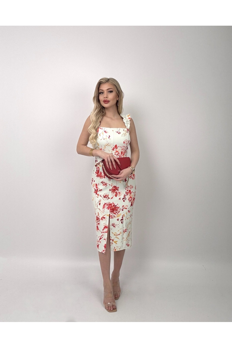 Digital Printed Balloon Strap Strapless Dress - Brand: Miss Janell - Women & Kids, Baby Clothes Wholesale - TheBS Women