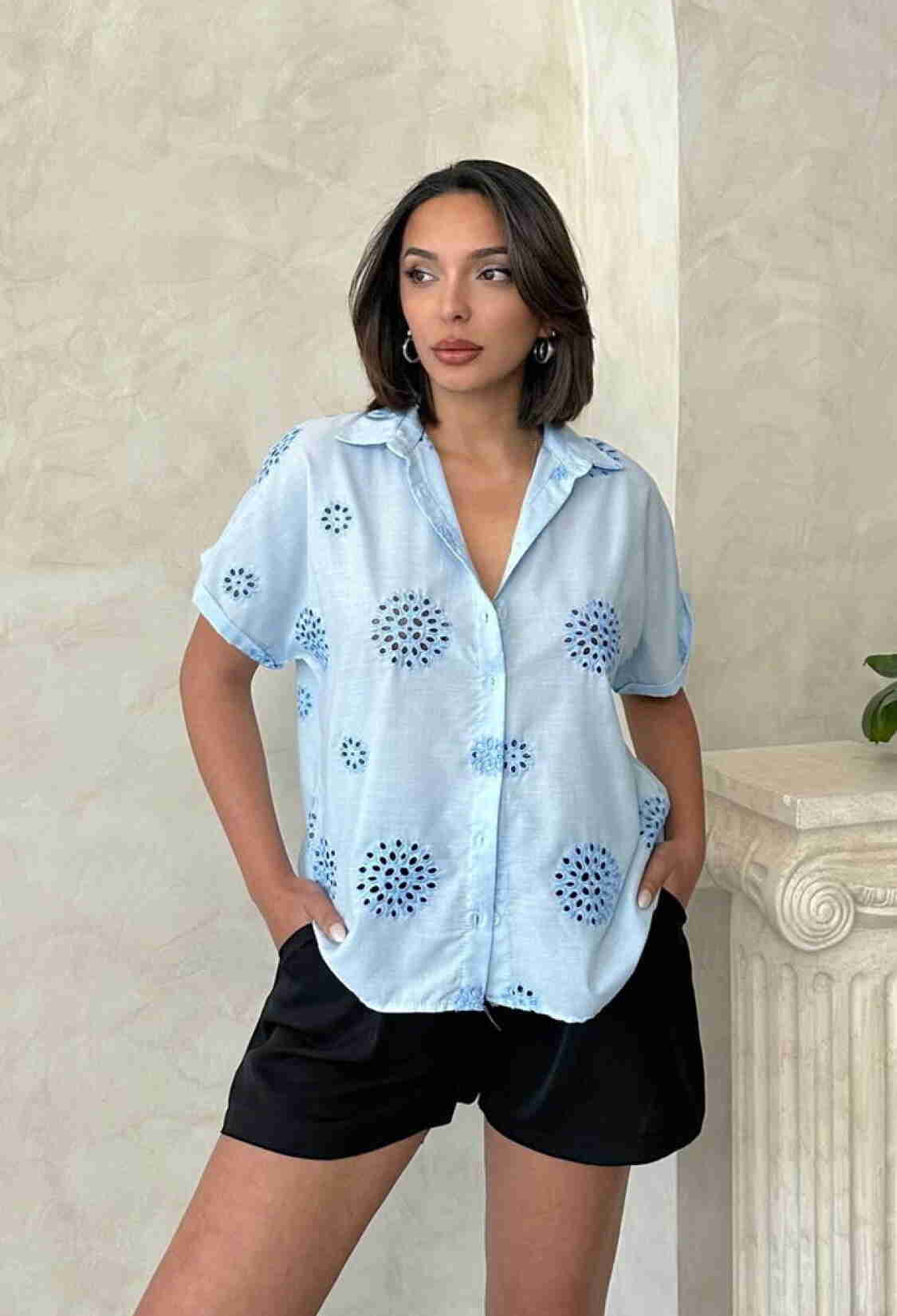 Embroidered Shirt - Brand: Topshow - Women & Kids, Baby Clothes Wholesale - TheBS Women