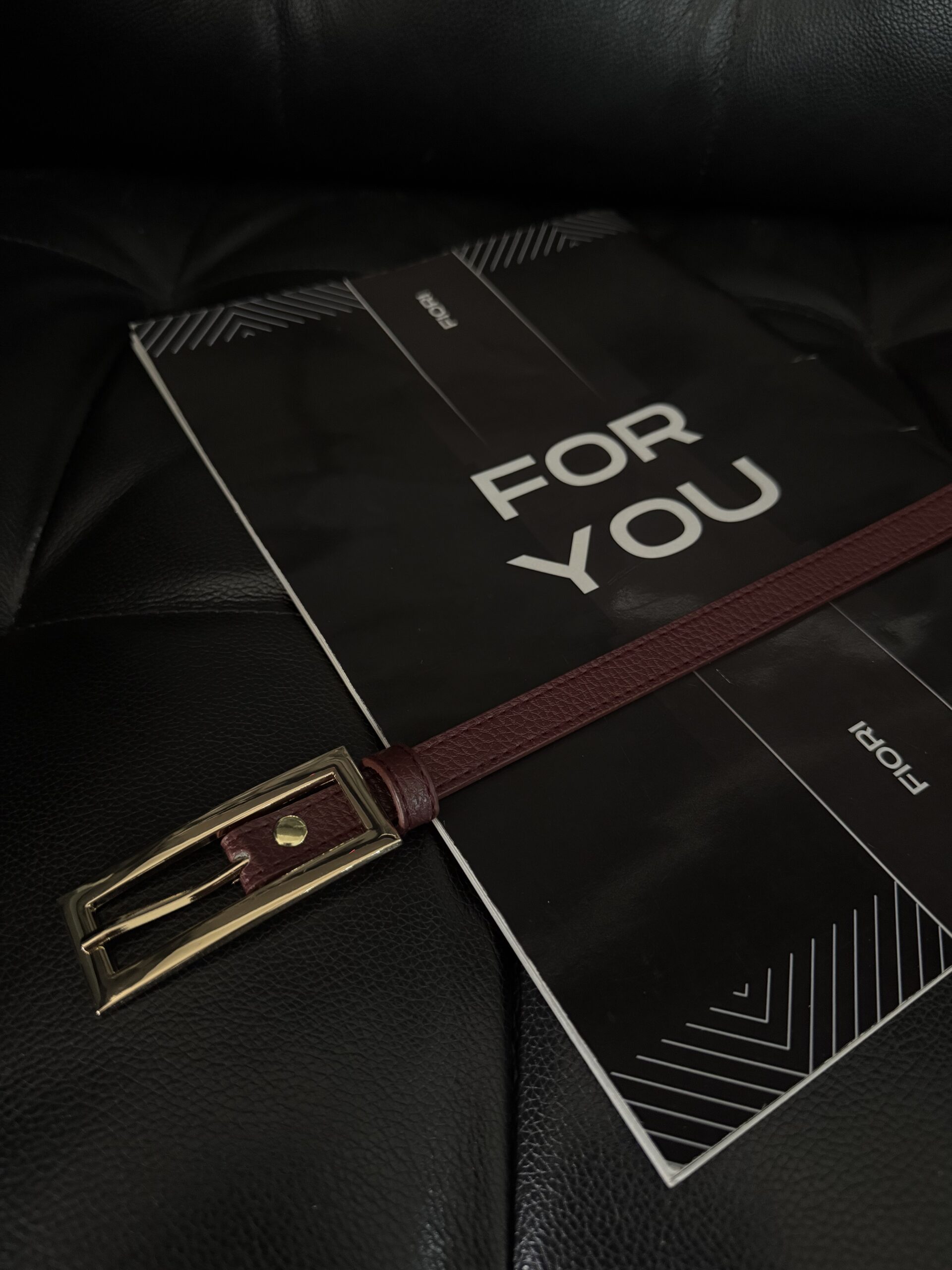 Thin Belt With Gold Buckle - Brand: Fiori - Women & Kids, Baby Clothes Wholesale - TheBS Women