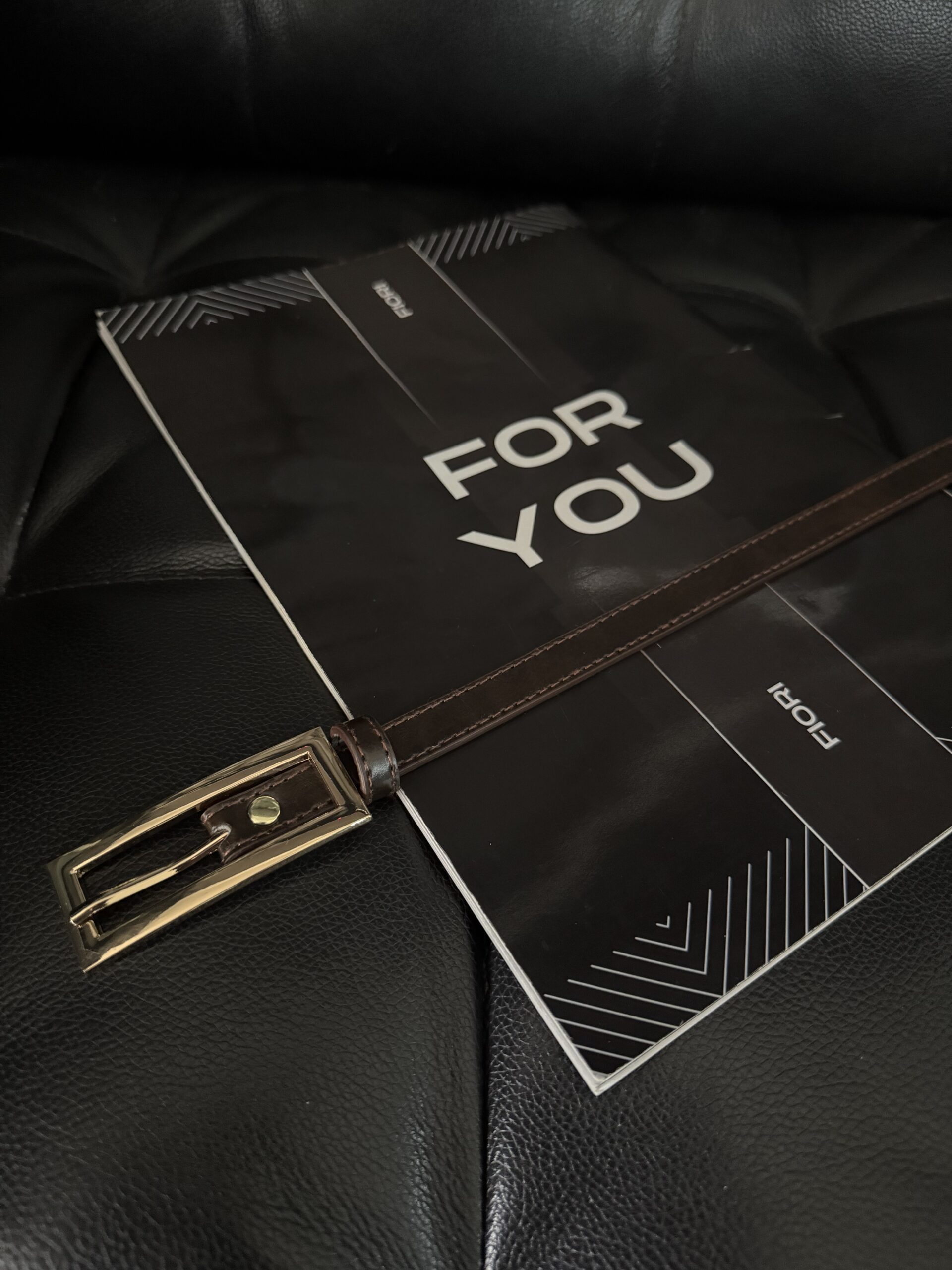 Thin Belt With Gold Buckle - Brand: Fiori - Women & Kids, Baby Clothes Wholesale - TheBS Women