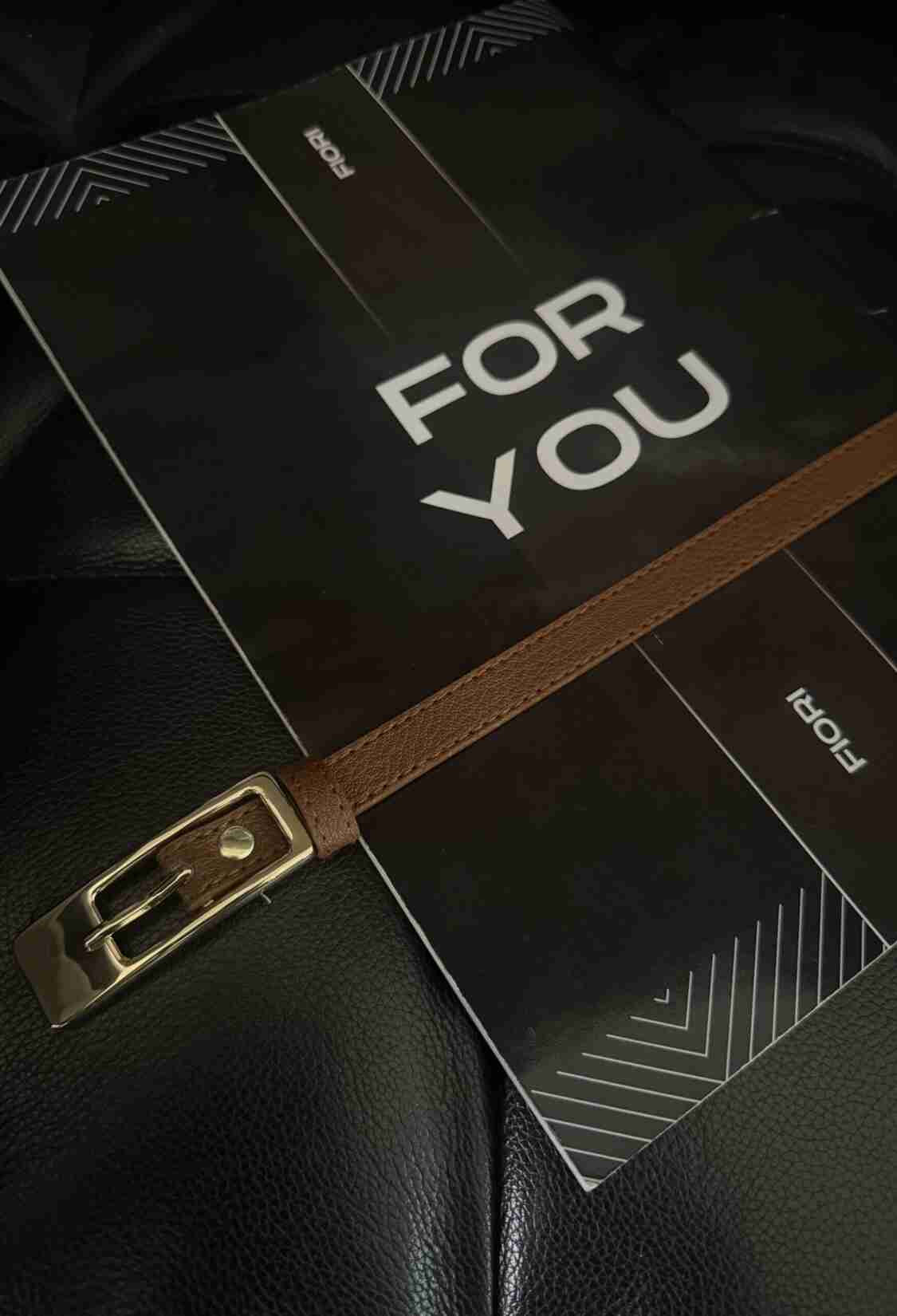 Thin Belt With Gold Buckle - Brand: Fiori - Women & Kids, Baby Clothes Wholesale - TheBS Women