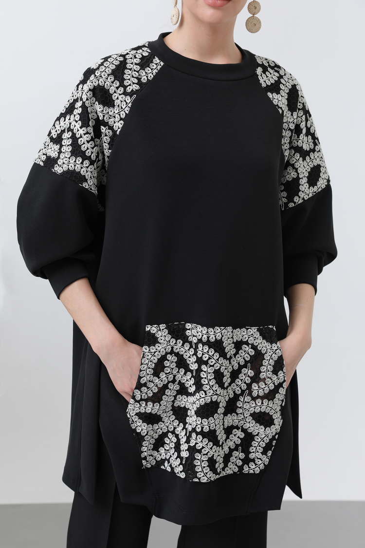 Women's Cargo Pocket Shoulder & Pocket Garnished Tunic - Brand: Puane - Women & Kids, Baby Clothes Wholesale - TheBS Women