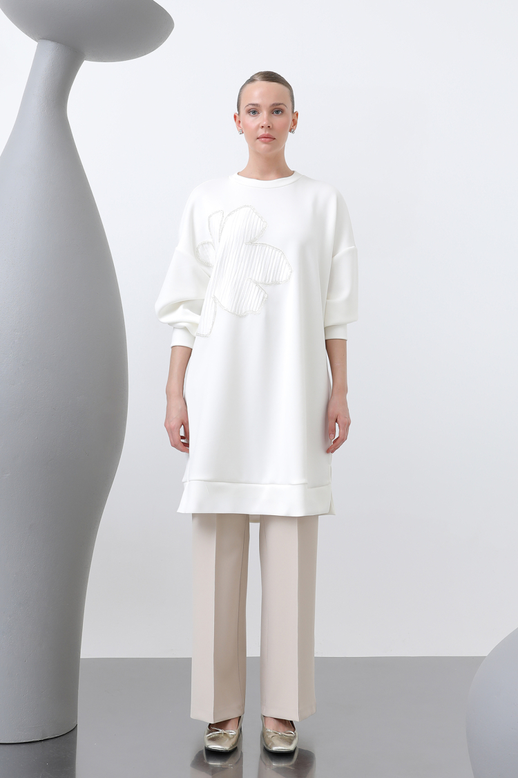 Women's Front Embroidered Garni Detailed Tunic - Brand: Puane - Women & Kids, Baby Clothes Wholesale - TheBS Women