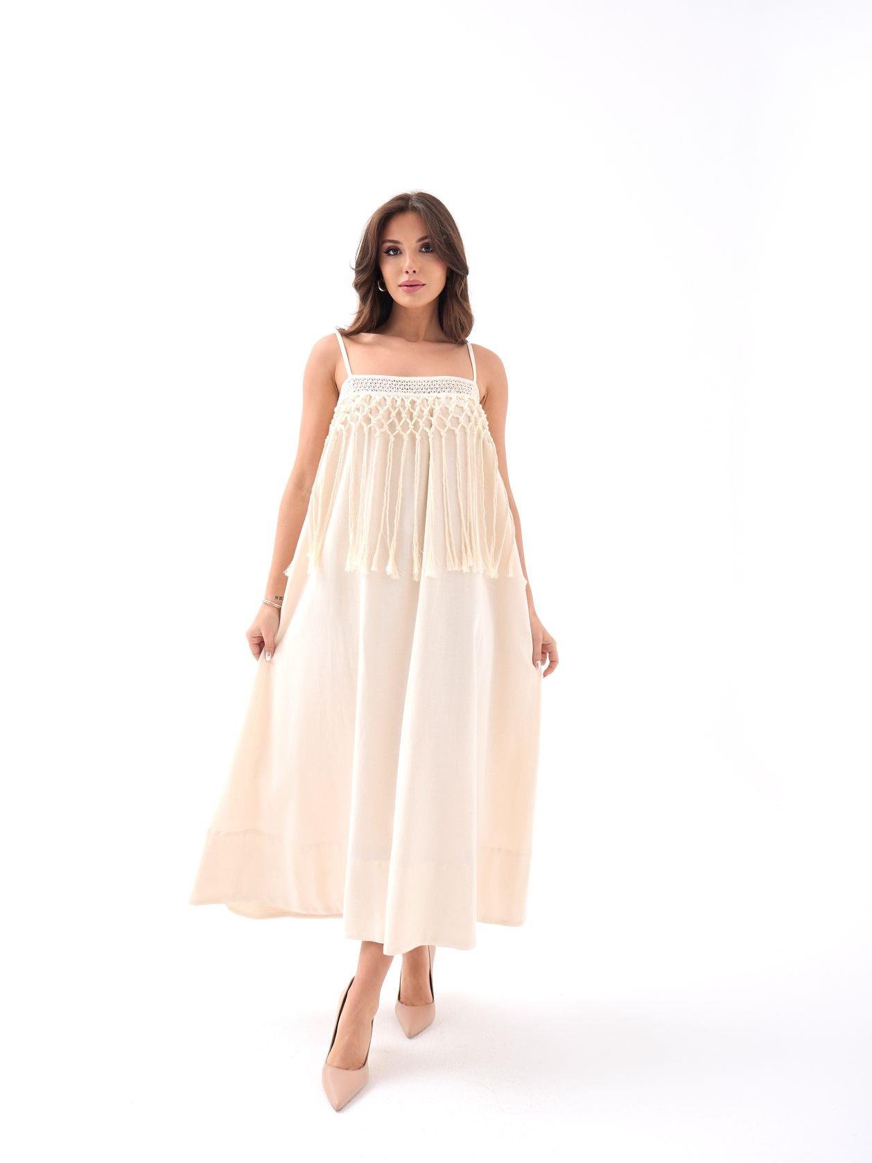 Dress - Beige - Brand: Fame - Women & Kids, Baby Clothes Wholesale - TheBS Women