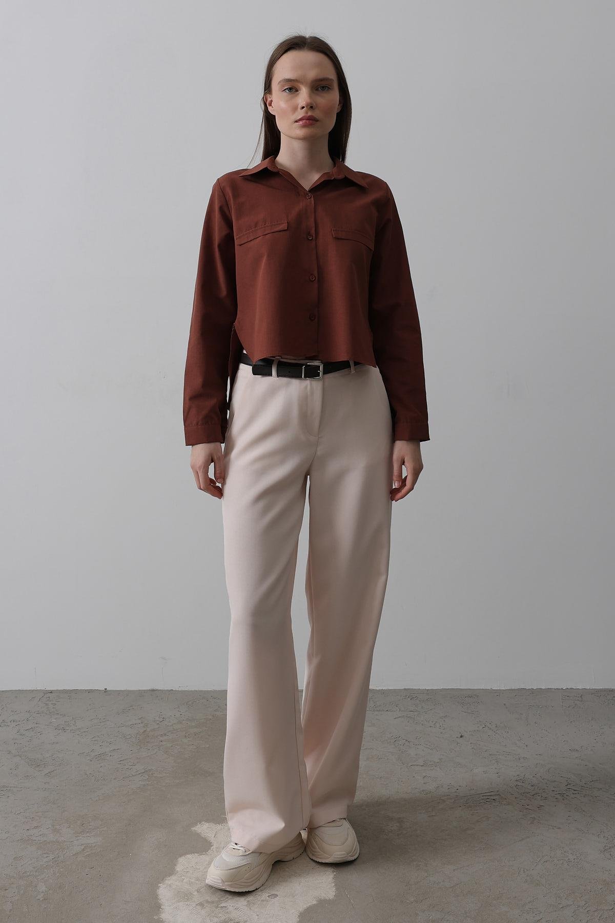 Belted Palazzo Pants - Powder - Brand: Reyon - Women & Kids, Baby Clothes Wholesale - TheBS Women