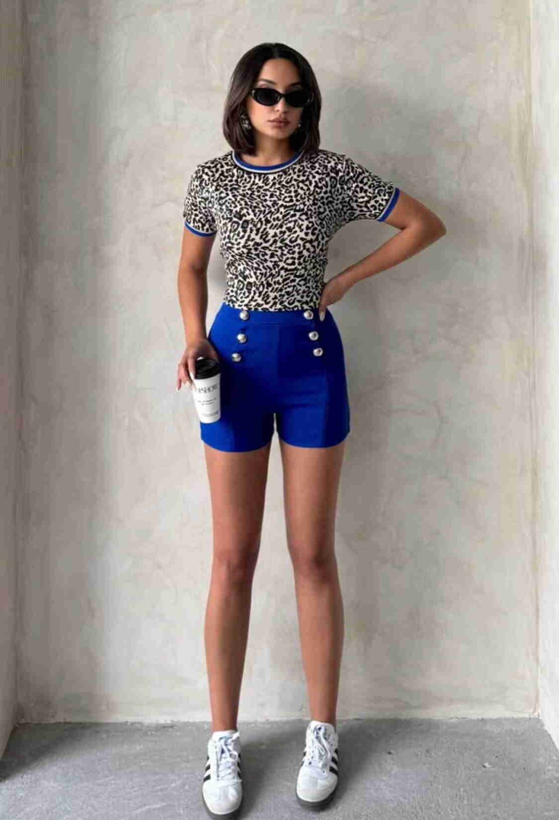 Saks Ornament Buttoned Wholesale Shorts - Brand: Topshow - Women & Kids, Baby Clothes Wholesale - TheBS Women
