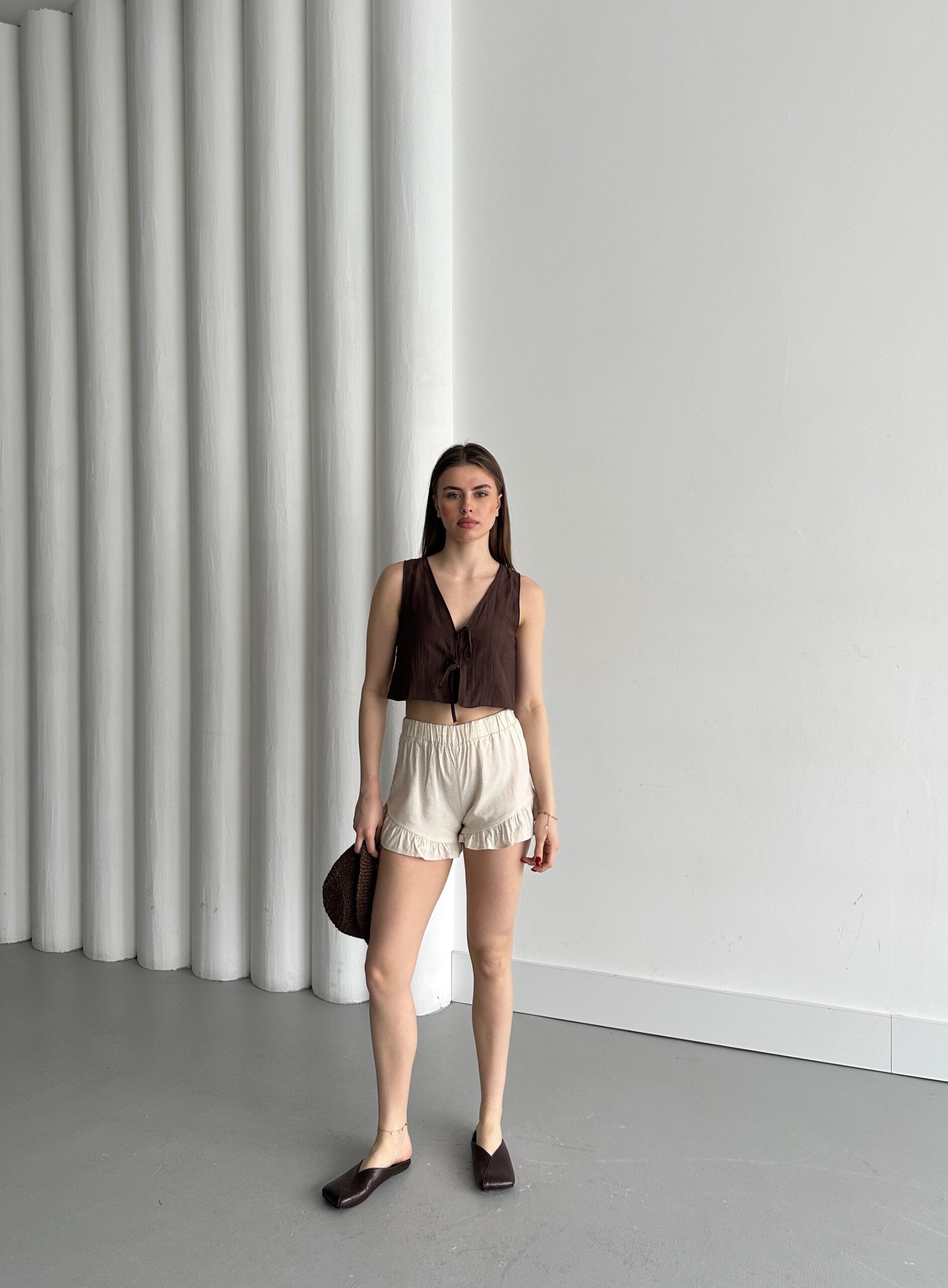 Pleated Shorts - Brand: My Fashion - Women & Kids, Baby Clothes Wholesale - TheBS Women