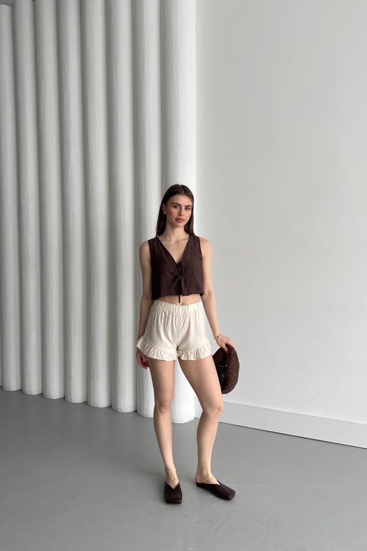 Pleated Shorts - Brand: My Fashion - Women & Kids, Baby Clothes Wholesale - TheBS Women