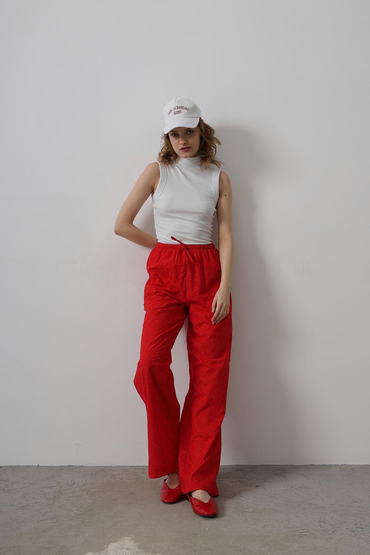 Tie Waist Embroidered Pants - Brand: Reyon - Women & Kids, Baby Clothes Wholesale - TheBS Women