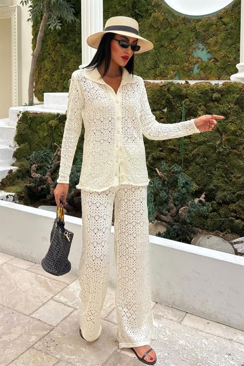 Knit Fabric Transparent Two Piece Suit - Brand: Sobe Istanbul - Women & Kids, Baby Clothes Wholesale - TheBS Women