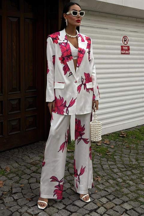 Rose Patterned Suit - Brand: Sobe Istanbul - Women & Kids, Baby Clothes Wholesale - TheBS Women
