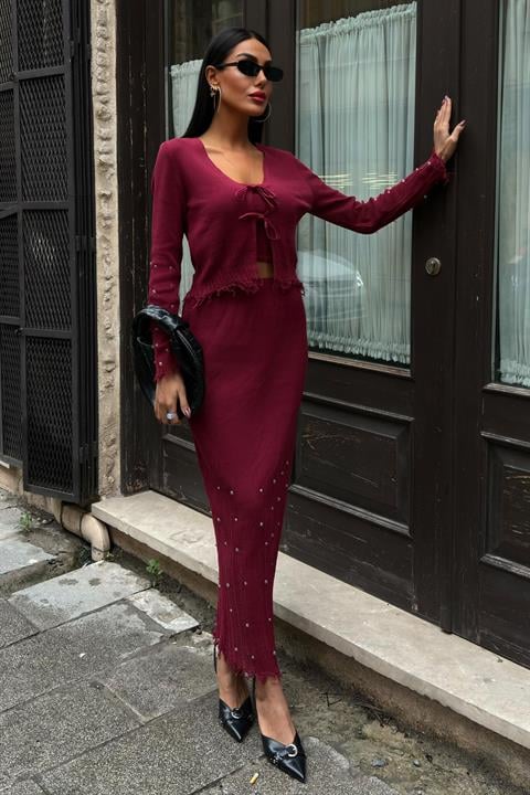 Ferry Pearl Detailed Three Piece Suit - Brand: Sobe Istanbul - Women & Kids, Baby Clothes Wholesale - TheBS Women