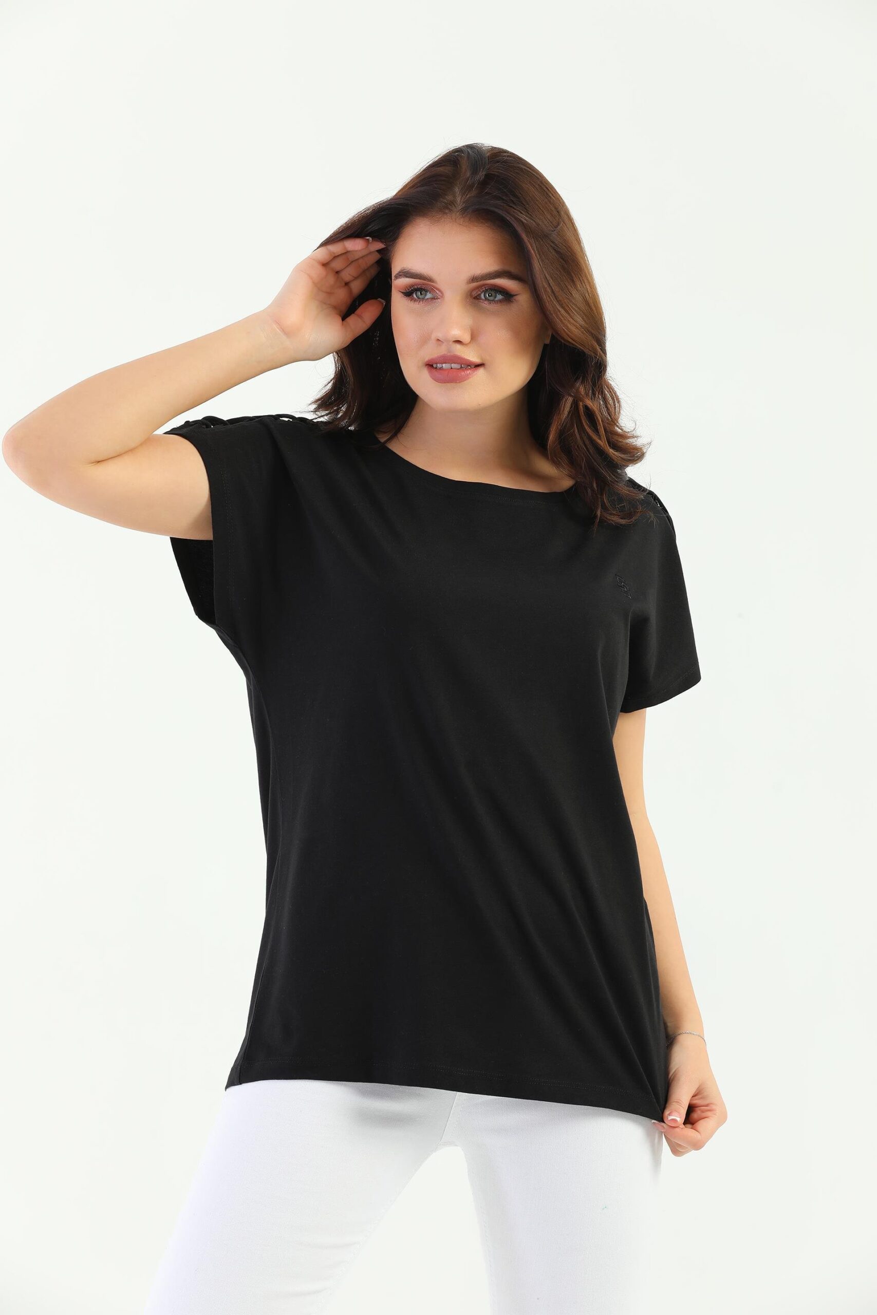 EdelleShoulder Braided Women’s T-Shirt – Brand: EDELLE – Women & Kids, Baby Clothes Wholesale – TheBS Women