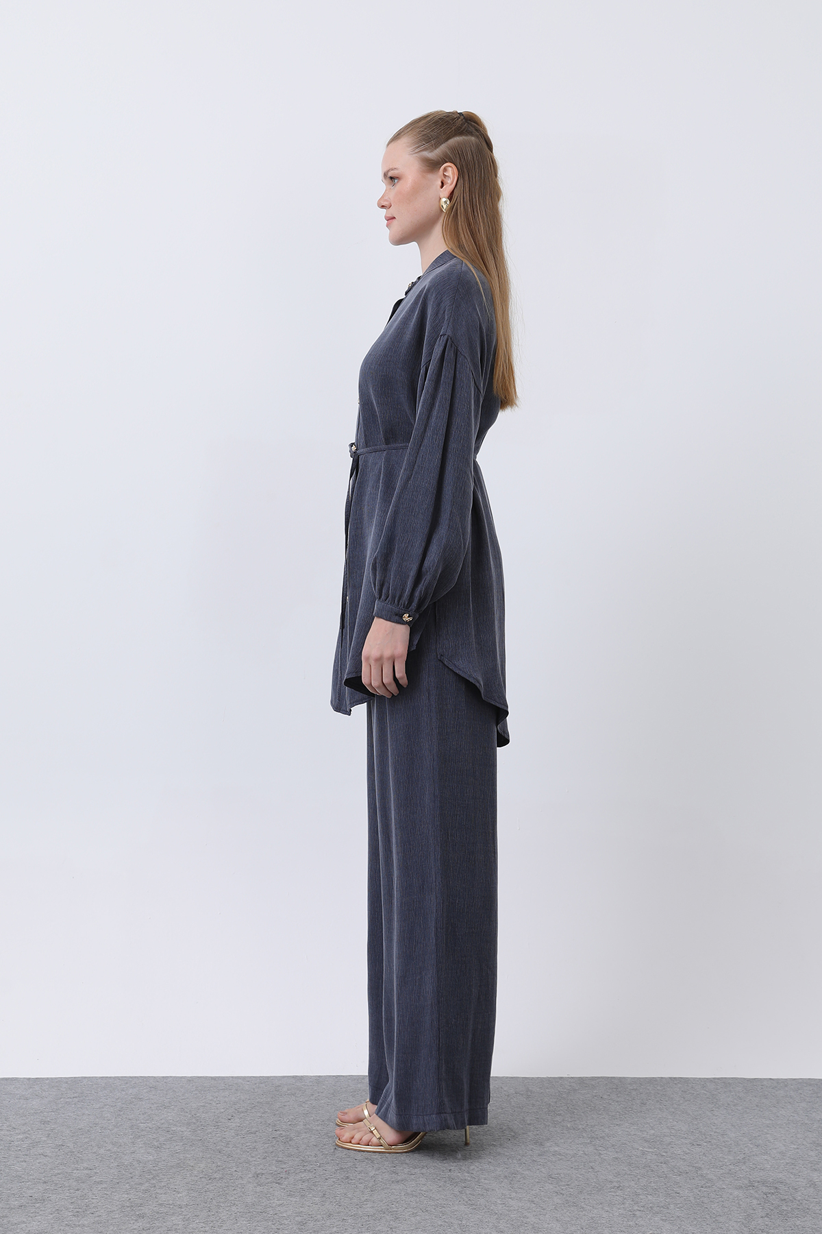 Judge Collar And Button Detailed Trouser Suit – Brand: Puane – Women & Kids, Baby Clothes Wholesale – TheBS Women