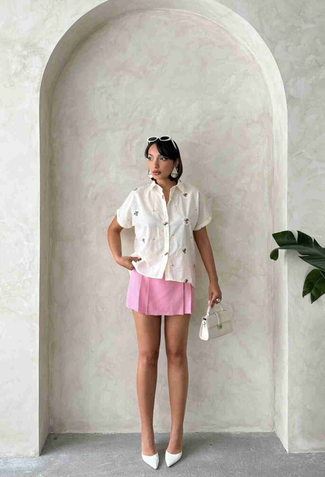 Belt Detailed Shorts - Brand: Topshow - Women & Kids, Baby Clothes Wholesale - TheBS Women
