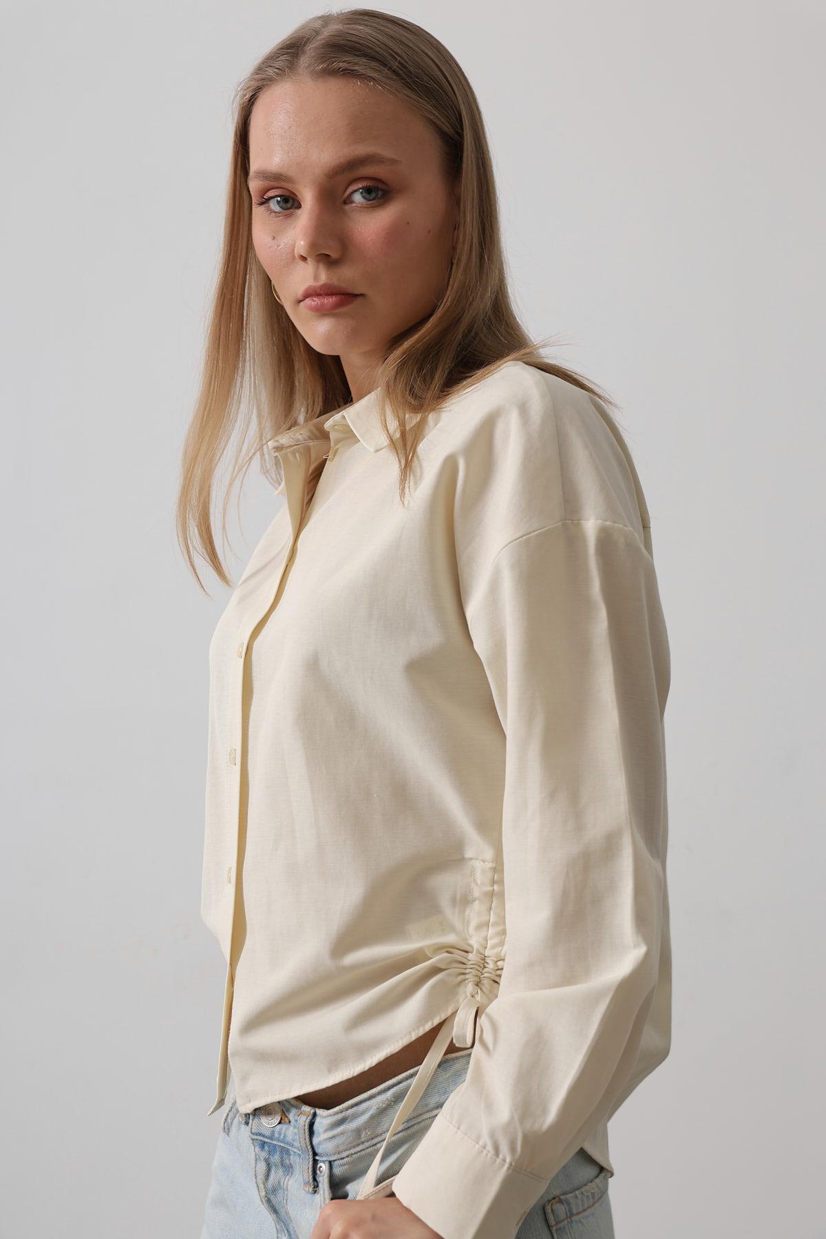 Basic Shirt With Side Tie - Brand: Reyon - Women & Kids, Baby Clothes Wholesale - TheBS Women