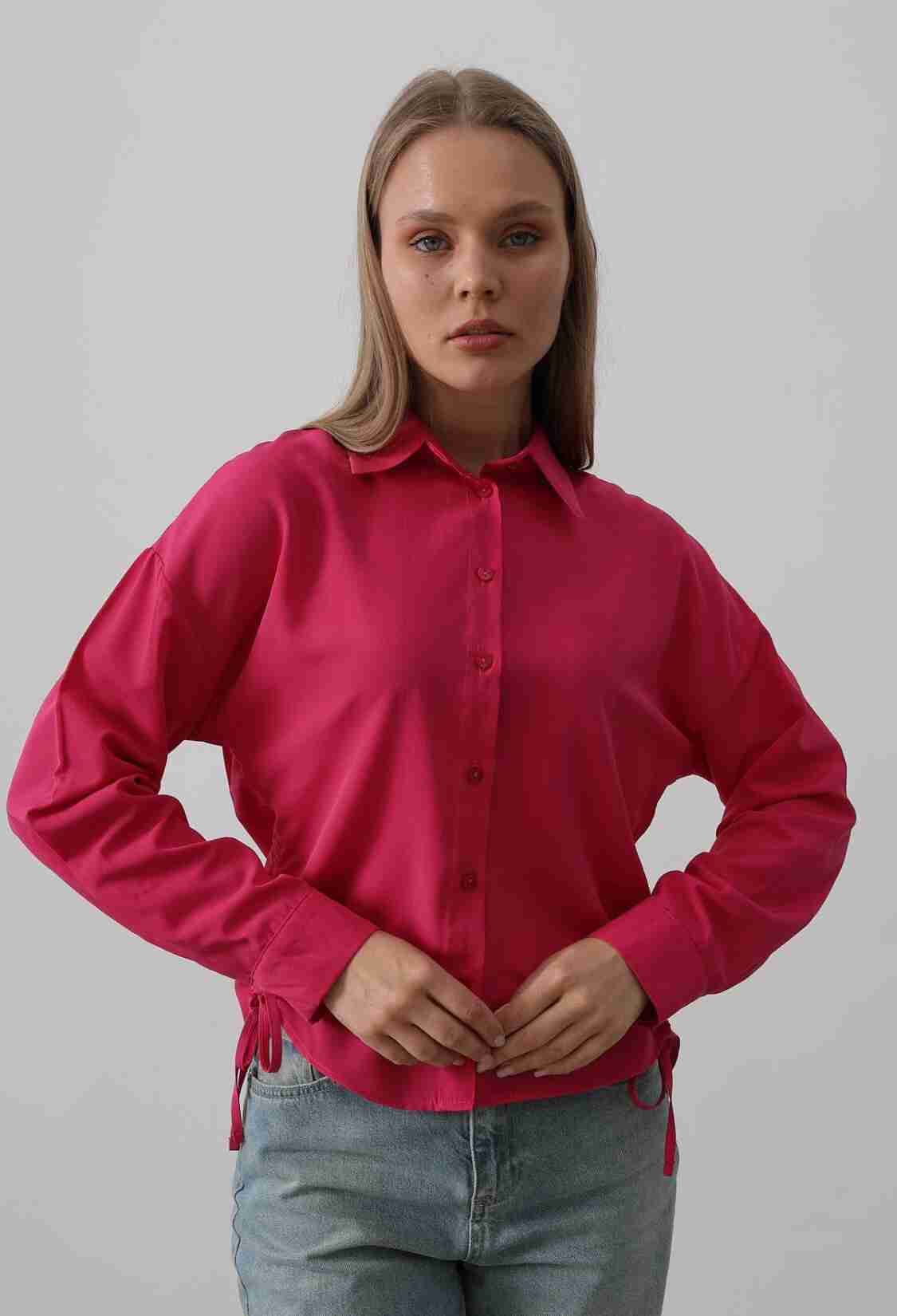 Basic Shirt With Side Tie - Brand: Reyon - Women & Kids, Baby Clothes Wholesale - TheBS Women