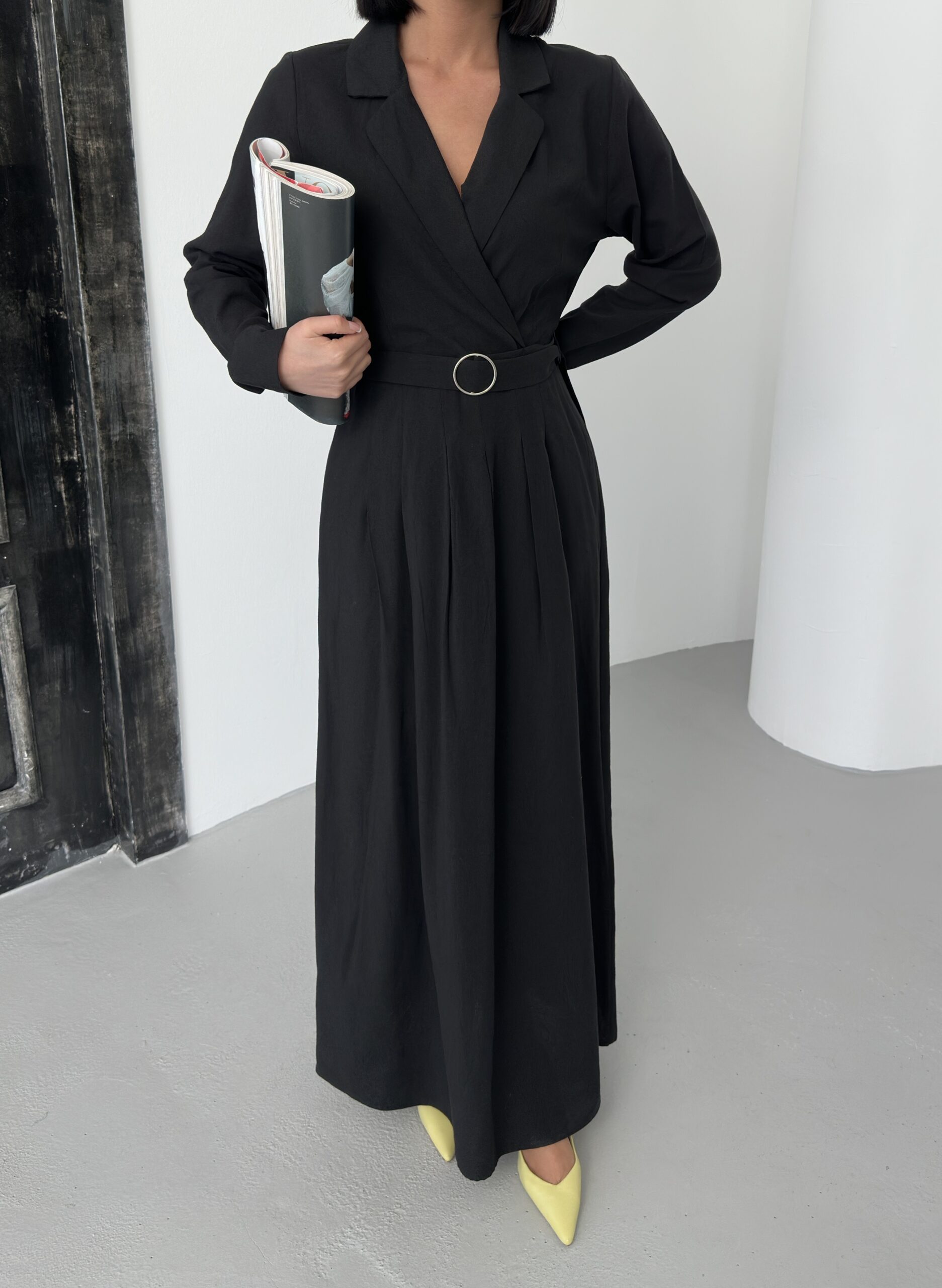 Linen Dress With Belt - Brand: My Fashion - Women & Kids, Baby Clothes Wholesale - TheBS Women