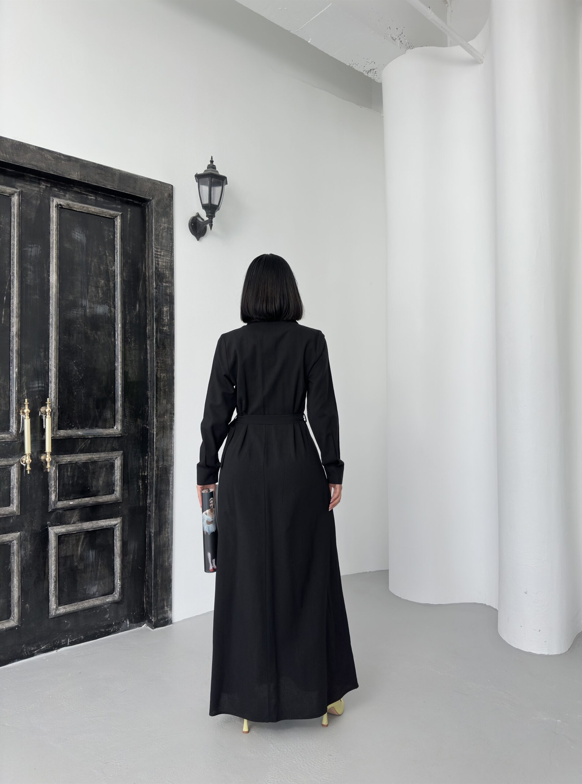 Linen Dress With Belt – Brand: My Fashion – Women & Kids, Baby Clothes Wholesale – TheBS Women