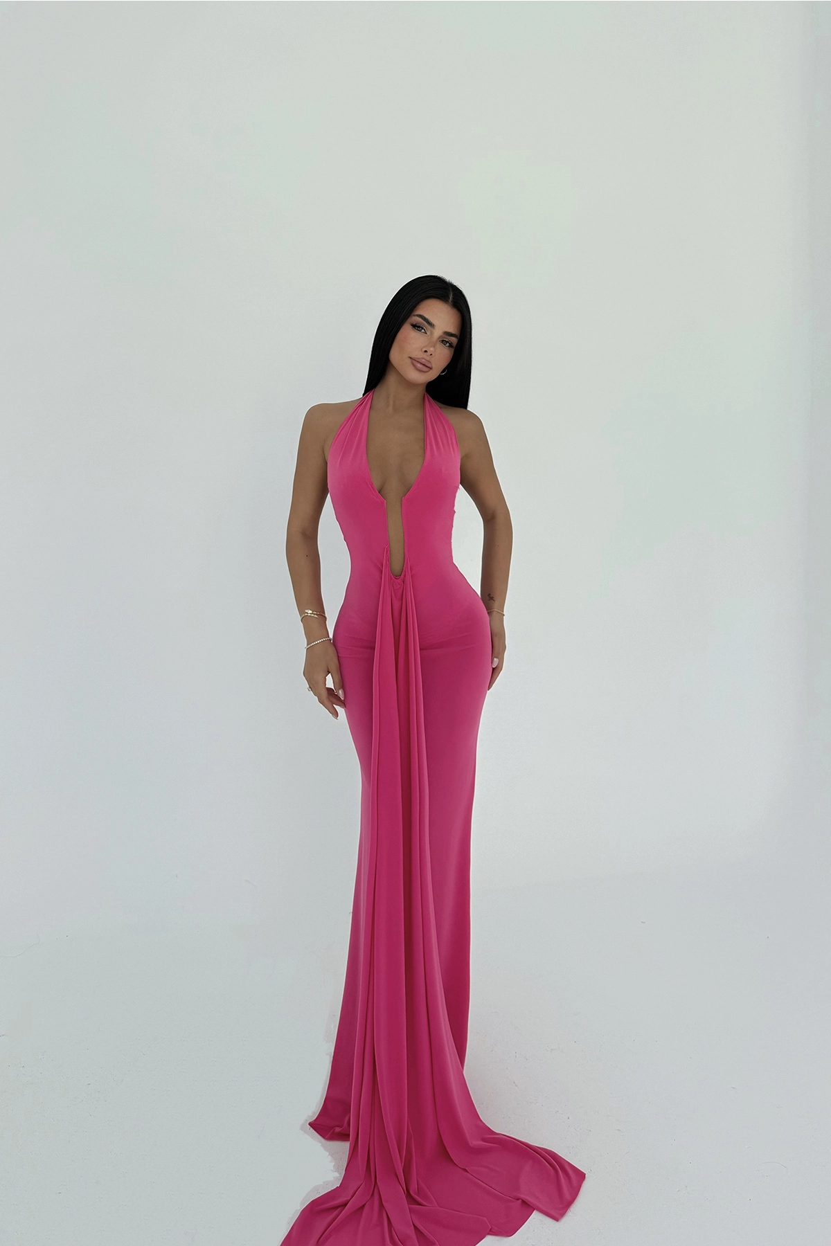 Back Detail Long Dress - Brand: EYYO ATELIER - Women & Kids, Baby Clothes Wholesale - TheBS Women