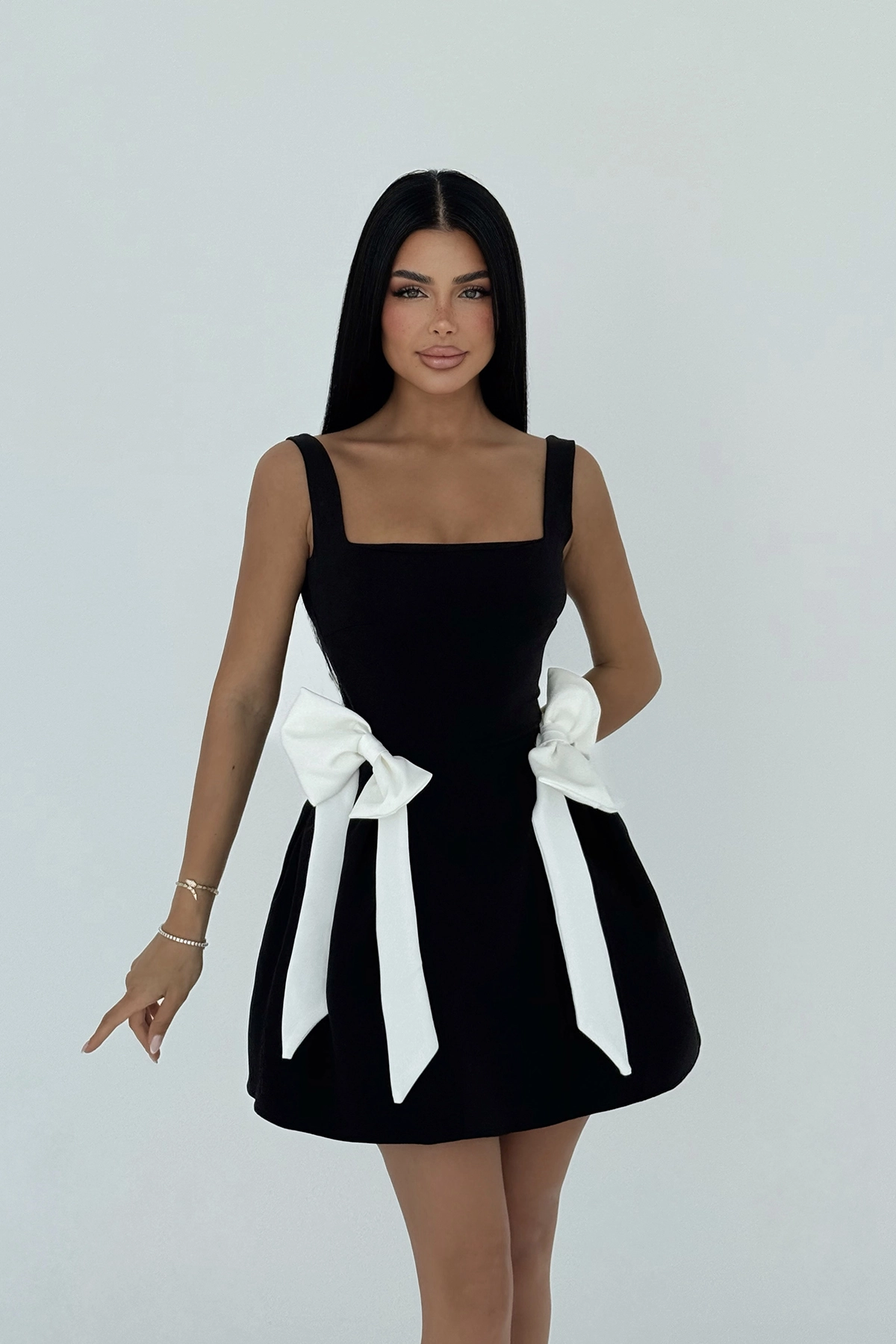 Bow Detailed Suspender Dress - Brand: EYYO ATELIER - Women & Kids, Baby Clothes Wholesale - TheBS Women