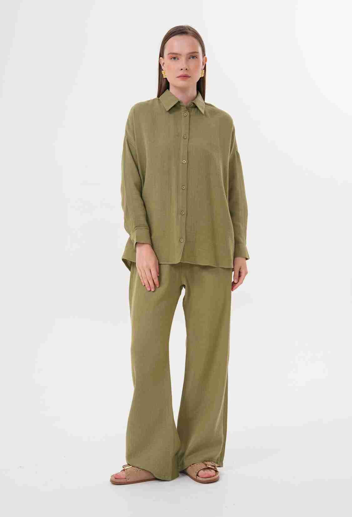 Women's Long Sleeve Oversize Muesli Shirt - Brand: Levure - Women & Kids, Baby Clothes Wholesale - TheBS Women