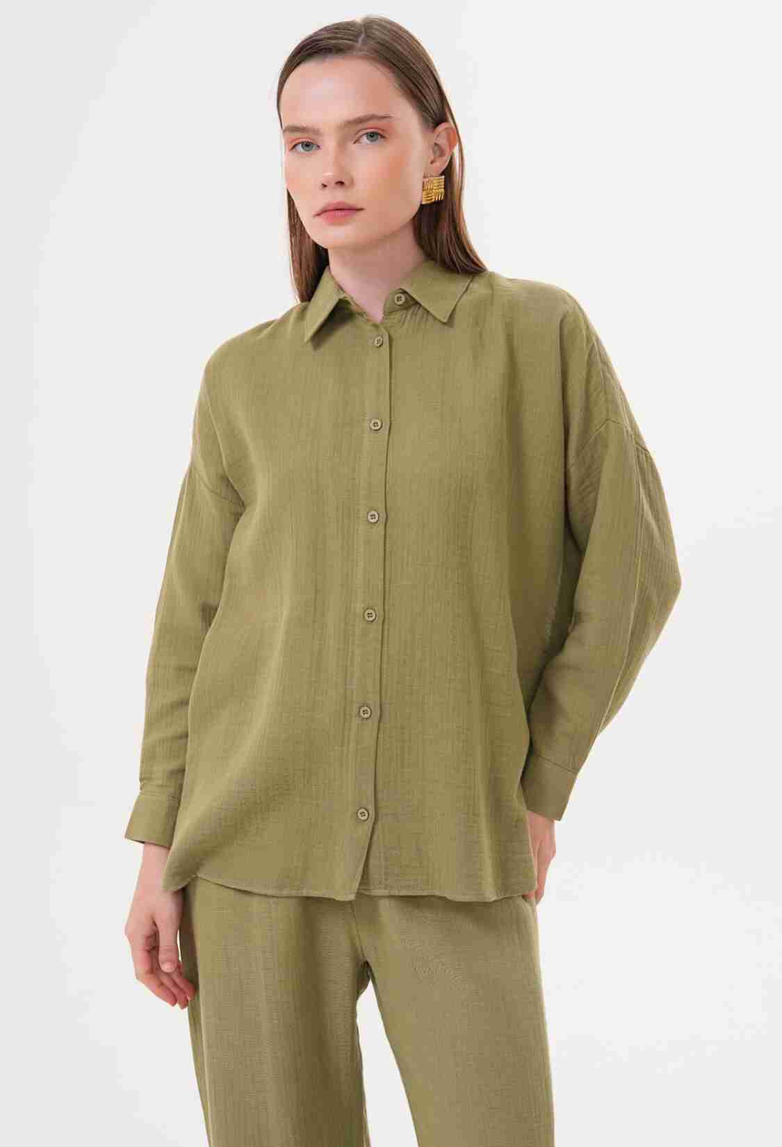 Women's Long Sleeve Oversize Muesli Shirt - Brand: Levure - Women & Kids, Baby Clothes Wholesale - TheBS Women