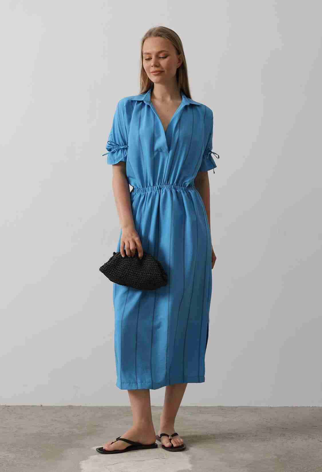 Elastic Waist Dress - Brand: Reyon - Women & Kids, Baby Clothes Wholesale - TheBS Women