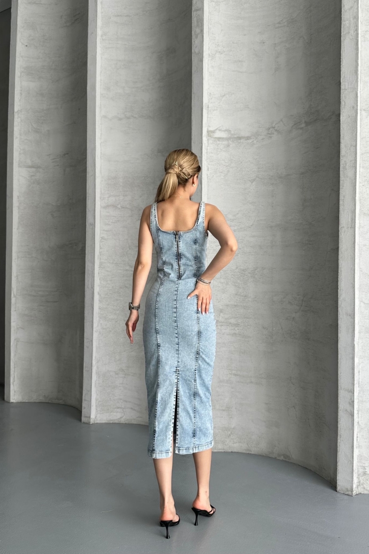 Denim Dress - Brand: My Jest Fashion - Women & Kids, Baby Clothes Wholesale - TheBS Women