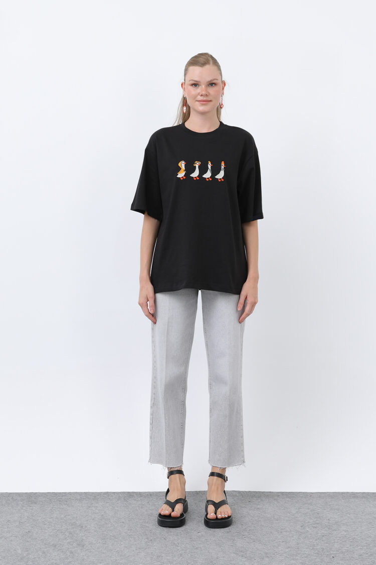 Casual Oversized Tshirt With Half Sleeves - Brand: SOUL - Women & Kids, Baby Clothes Wholesale - TheBS Women