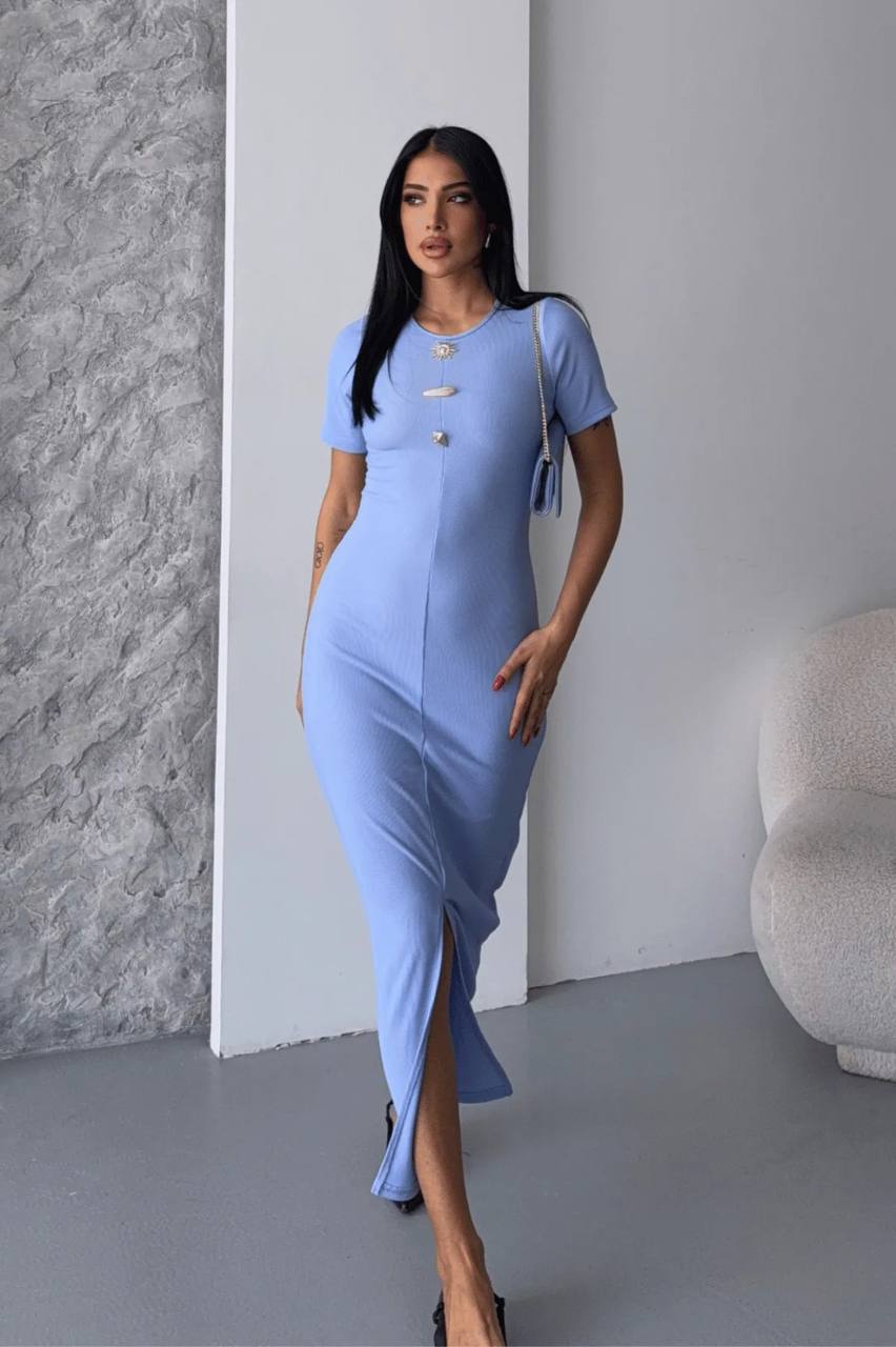 Elegant Bodycon Dress With Short Sleeves – Brand: Fiori – Women & Kids, Baby Clothes Wholesale – TheBS Women