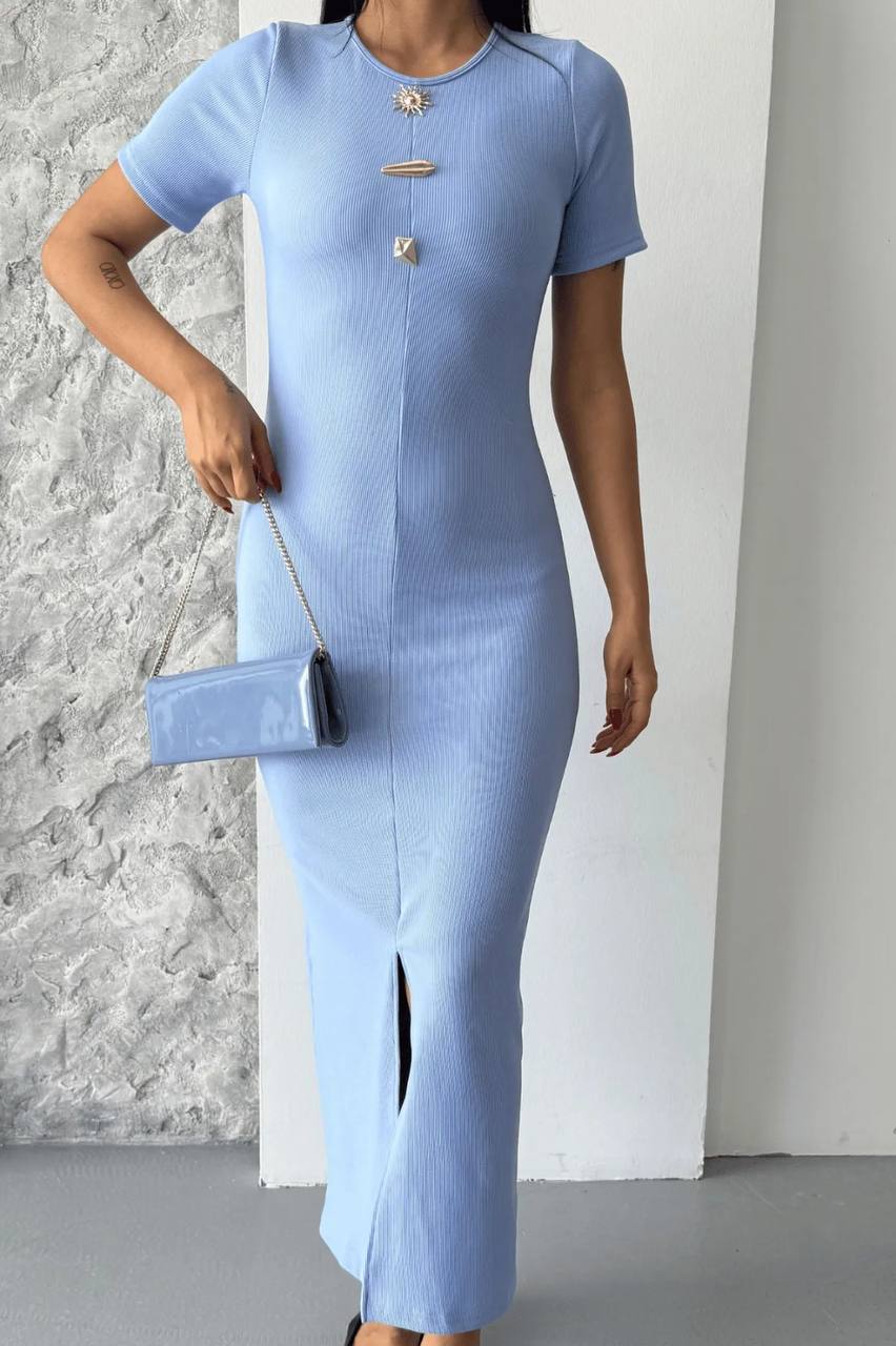 Elegant Bodycon Dress With Short Sleeves – Brand: Fiori – Women & Kids, Baby Clothes Wholesale – TheBS Women