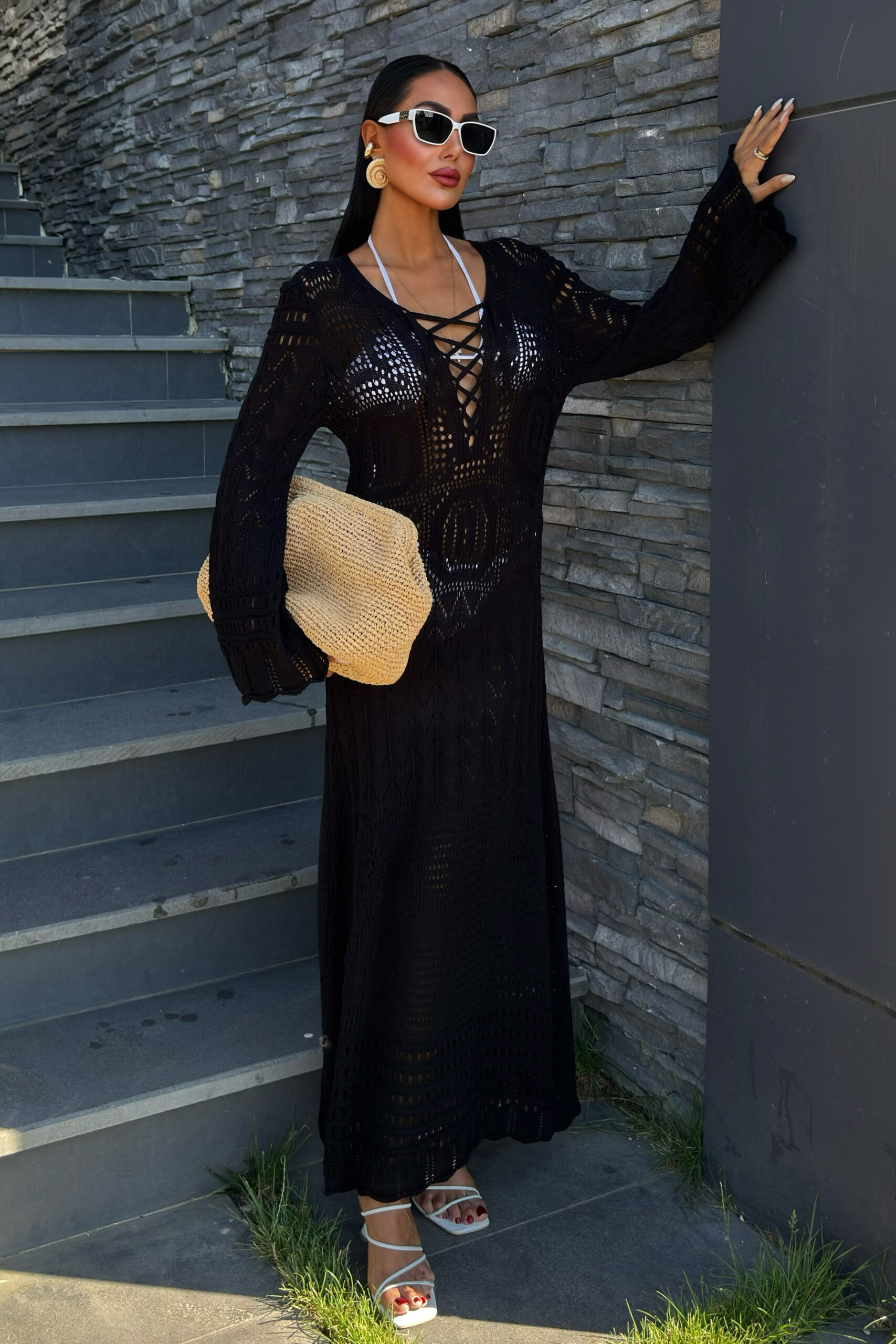 Brit Detailed Openwork Dress - Brand: Sobe Istanbul - Women & Kids, Baby Clothes Wholesale - TheBS Women