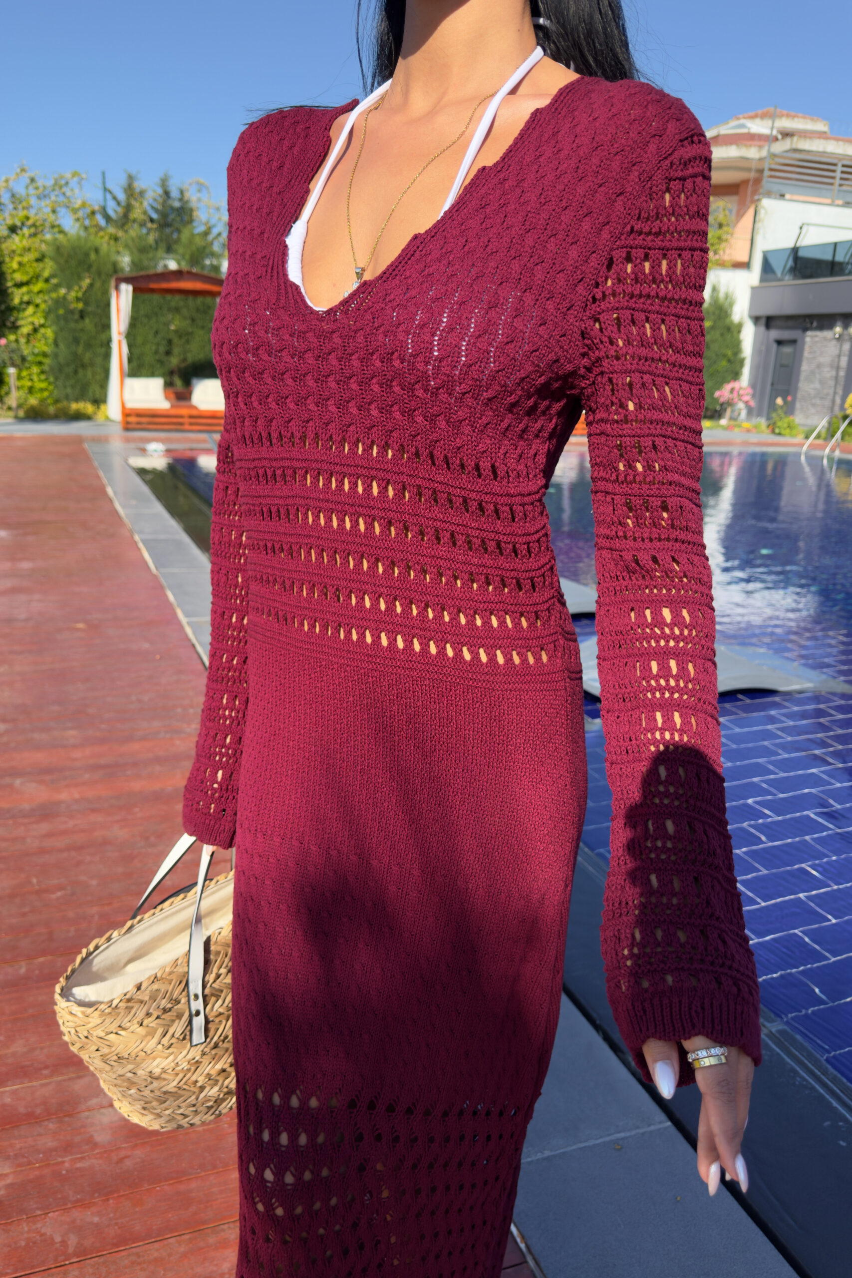 Openwork Detailed Spanish Sleeve Dress – Brand: Sobe Istanbul – Women & Kids, Baby Clothes Wholesale – TheBS Women