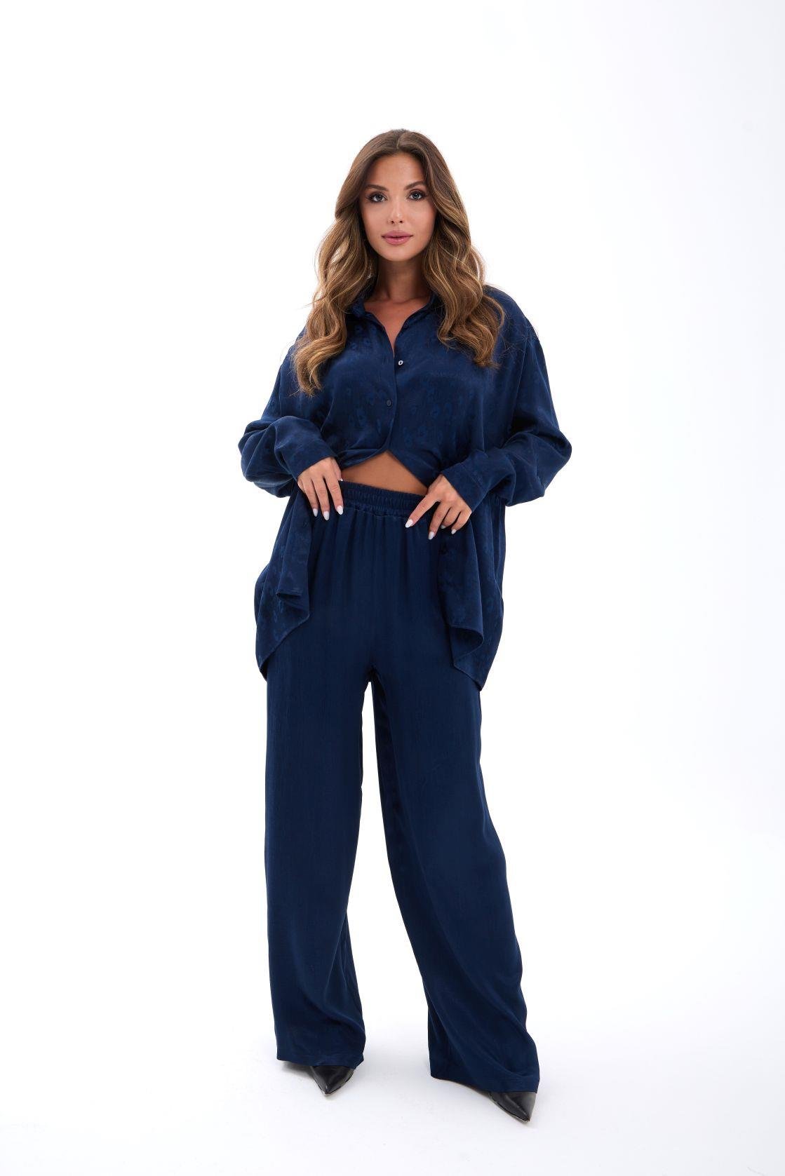 NavySet With Floral Palazzo Pants - Brand: Fame - Women & Kids, Baby Clothes Wholesale - TheBS Women