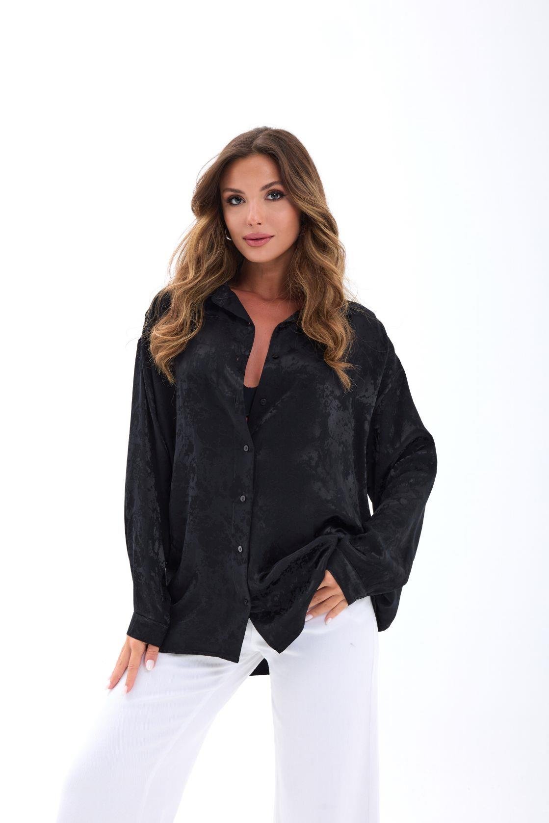 Shirt With Oversized Fit And Notched Neck - Brand: Fame - Women & Kids, Baby Clothes Wholesale - TheBS Women