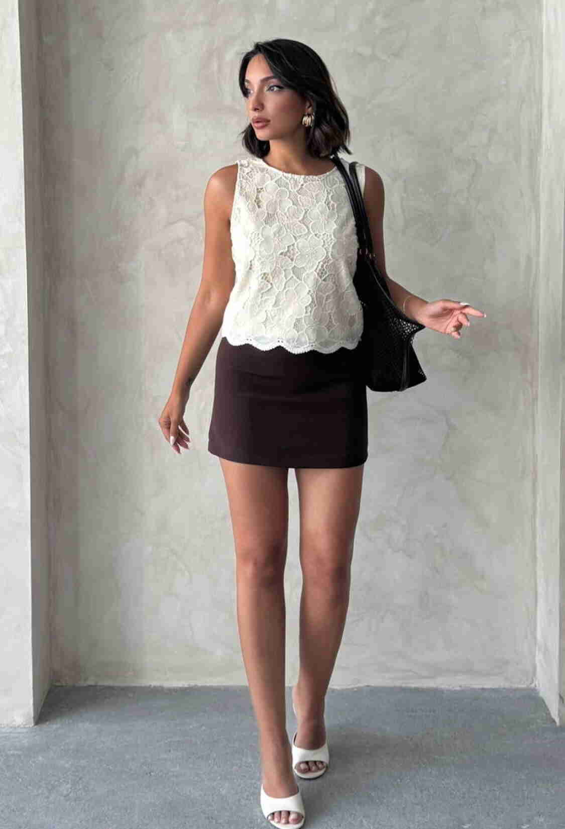 White Elegant Floral Sleeveless Cap Sleeve Blouse - Brand: Topshow - Women & Kids, Baby Clothes Wholesale - TheBS Women