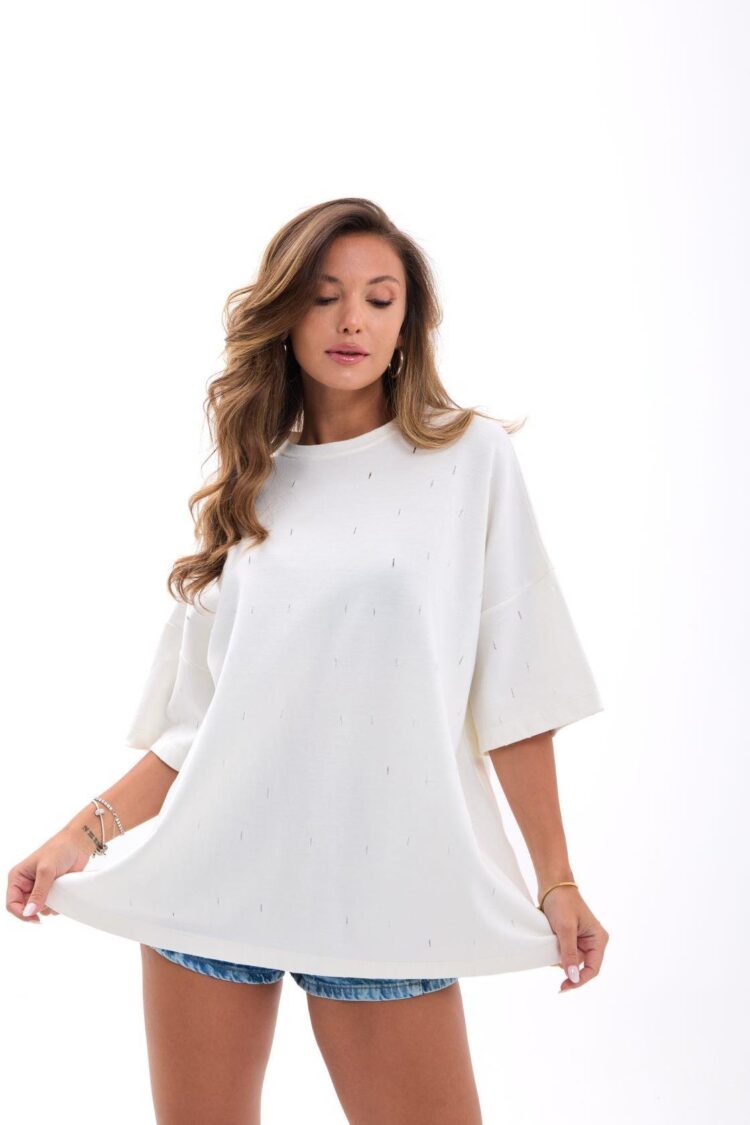 Casual Oversized Fit Tshirt - Brand: Fame - Women & Kids, Baby Clothes Wholesale - TheBS Women