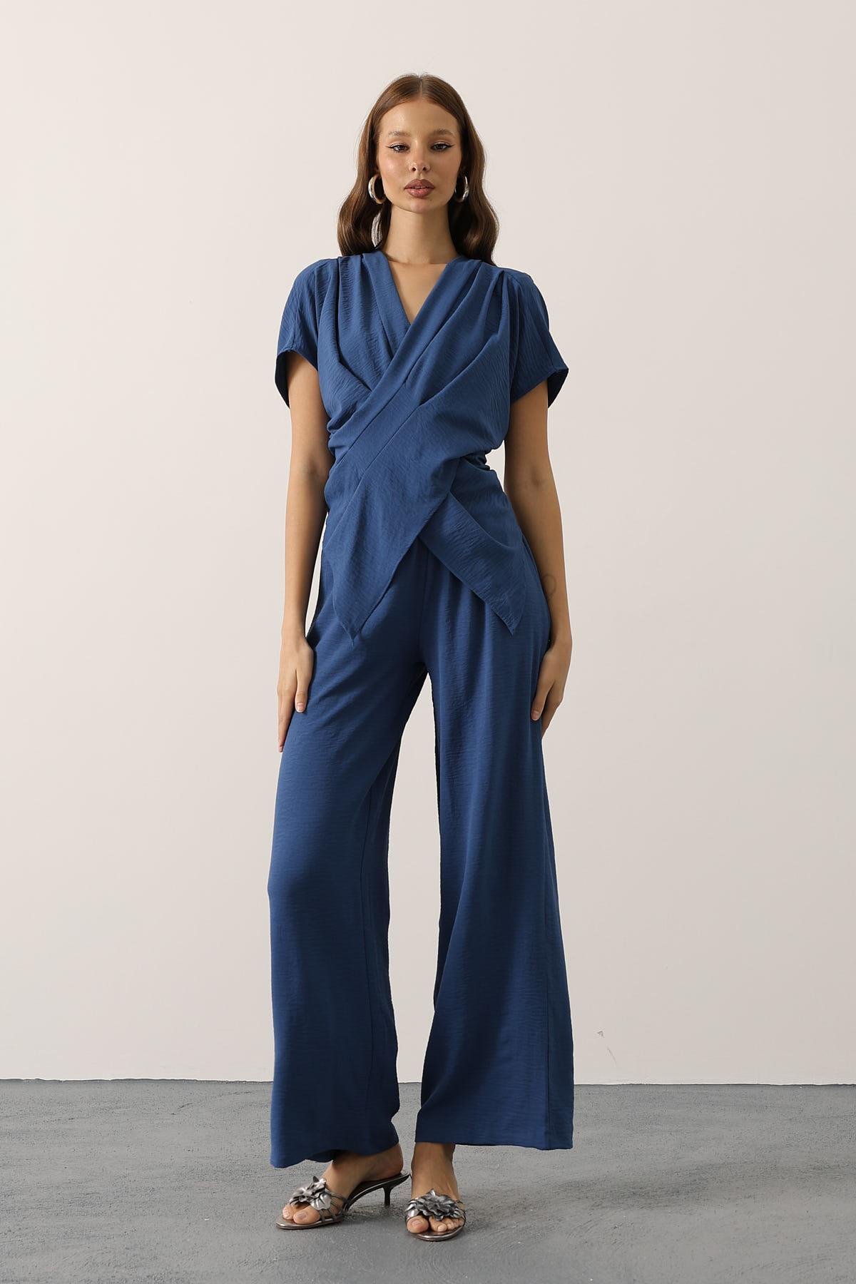 Blue Elegant Formal Casual Set - Brand: Reyon - Women & Kids, Baby Clothes Wholesale - TheBS Women