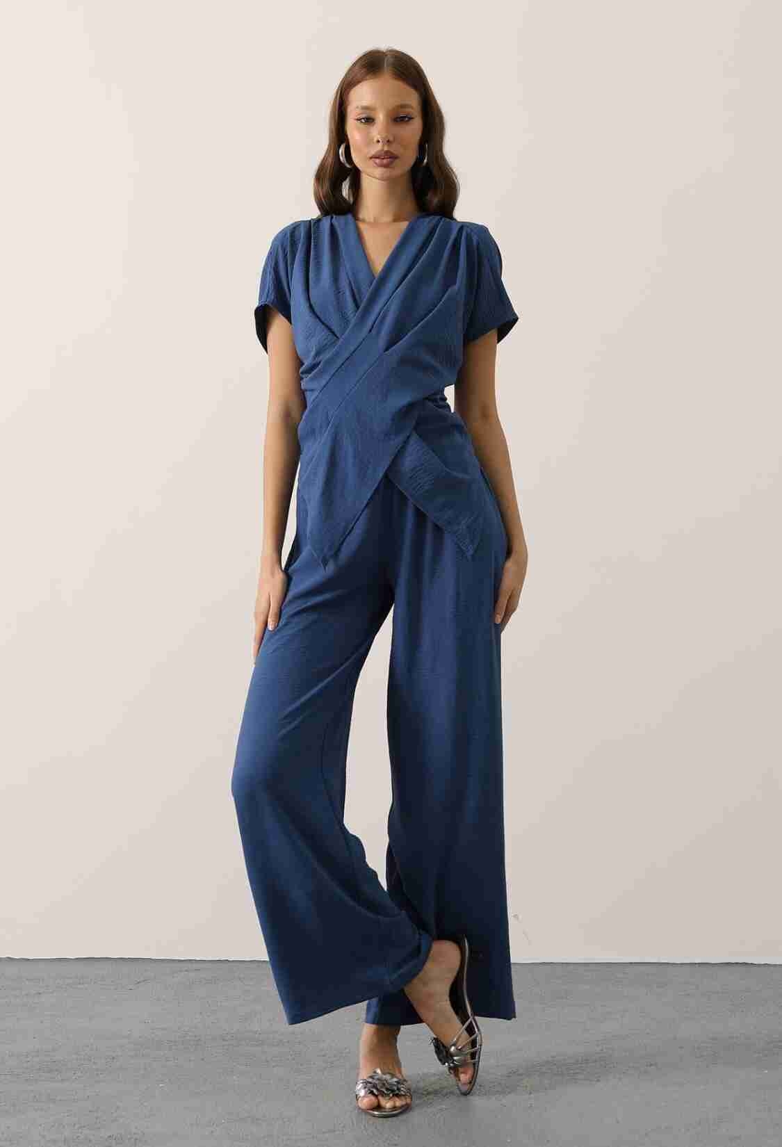 Blue Elegant Formal Casual Set - Brand: Reyon - Women & Kids, Baby Clothes Wholesale - TheBS Women