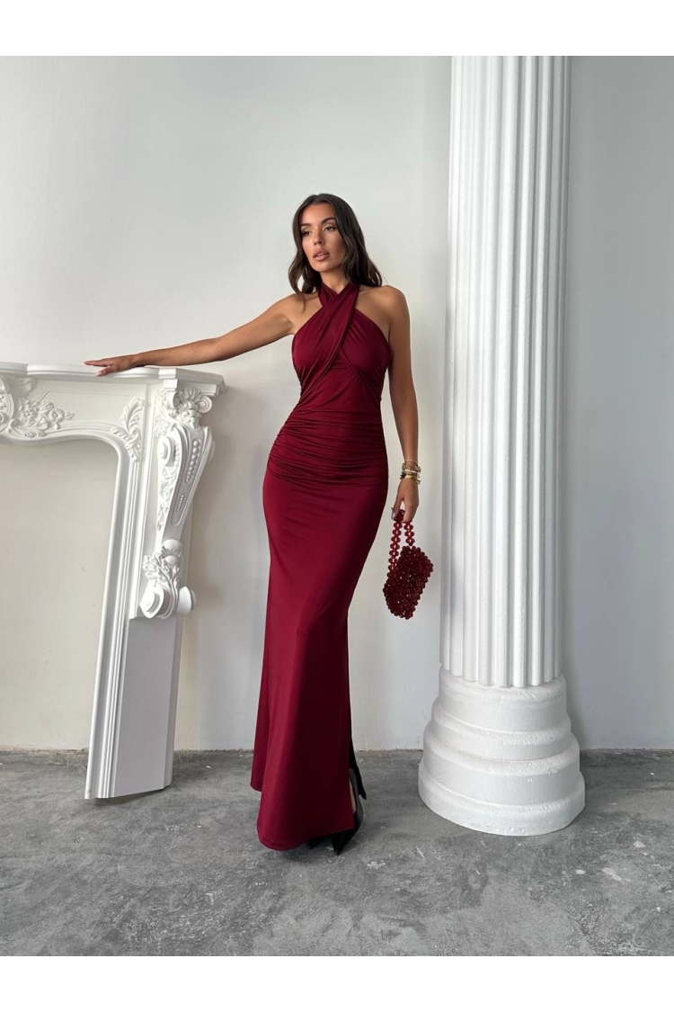 Sheath Dress With Halter Neck - Brand: My Jest Fashion - Women & Kids, Baby Clothes Wholesale - TheBS Women