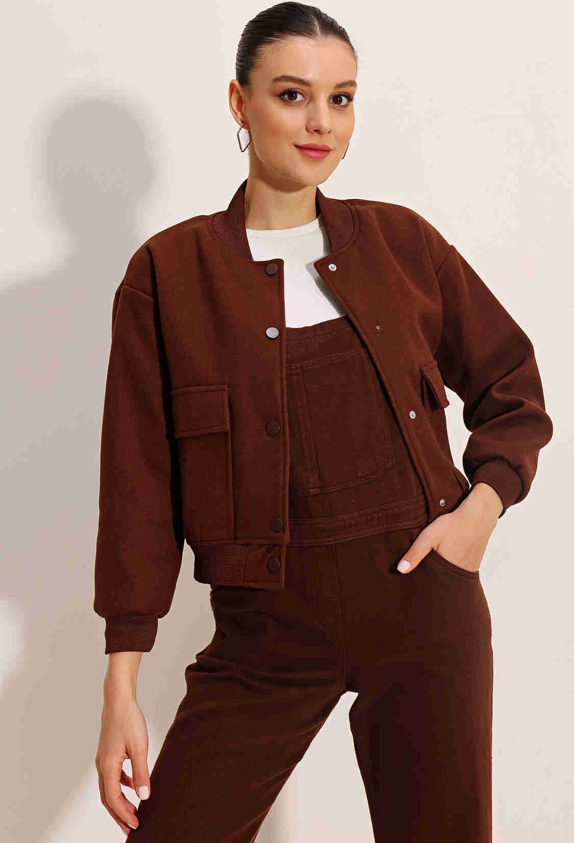 Double Pocket Bomber Jacket - Brand: Bigdart - Women & Kids, Baby Clothes Wholesale - TheBS Women