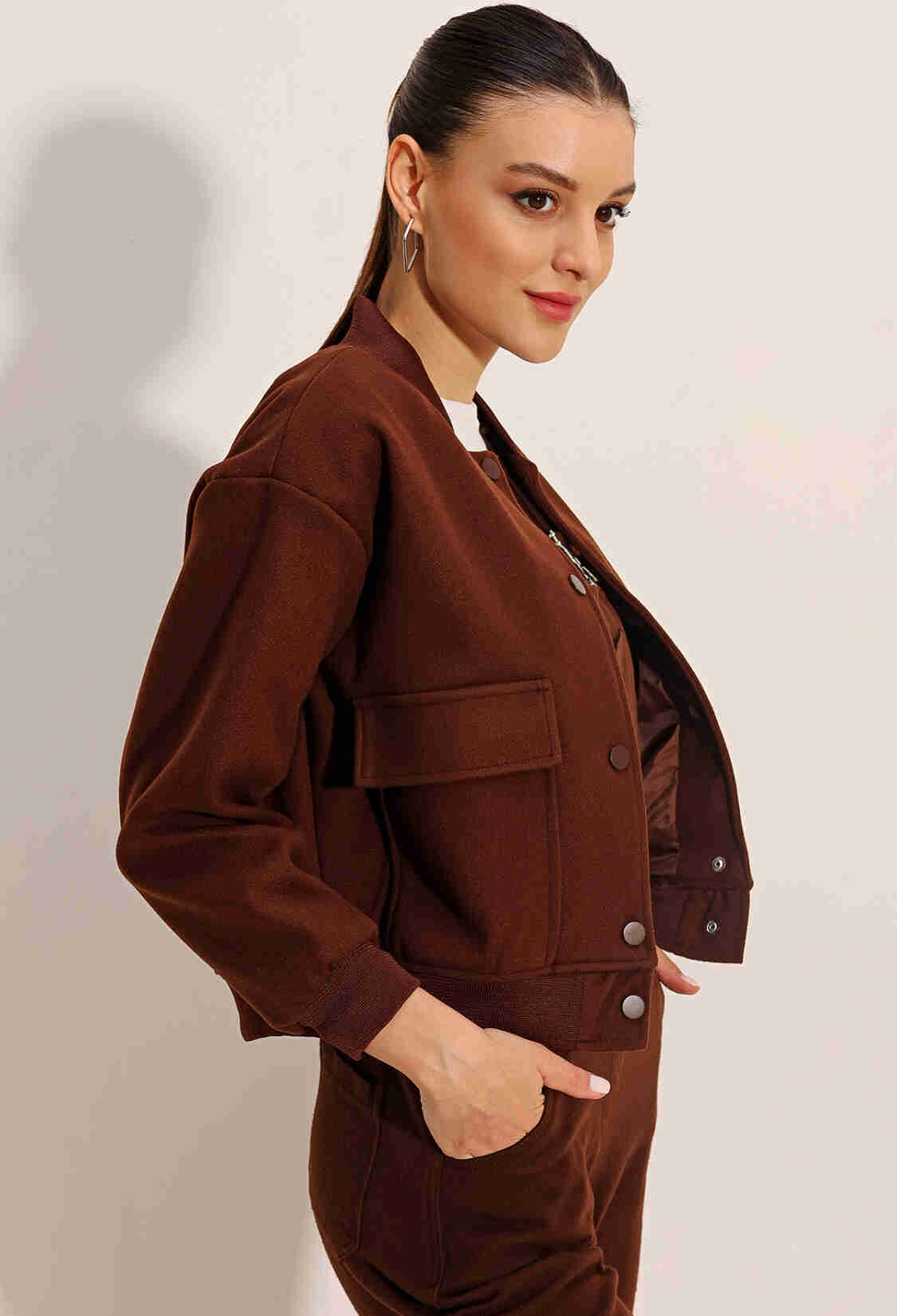 Double Pocket Bomber Jacket - Brand: Bigdart - Women & Kids, Baby Clothes Wholesale - TheBS Women