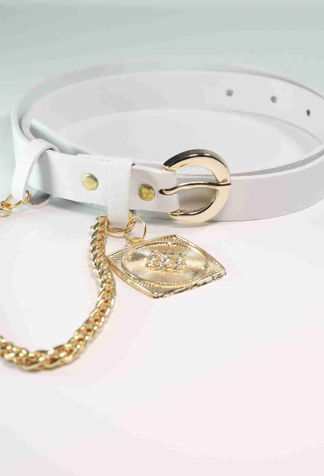 King Chain Medallion Detailed Women's Belt - Brand: Fiori - Women & Kids, Baby Clothes Wholesale - TheBS Women